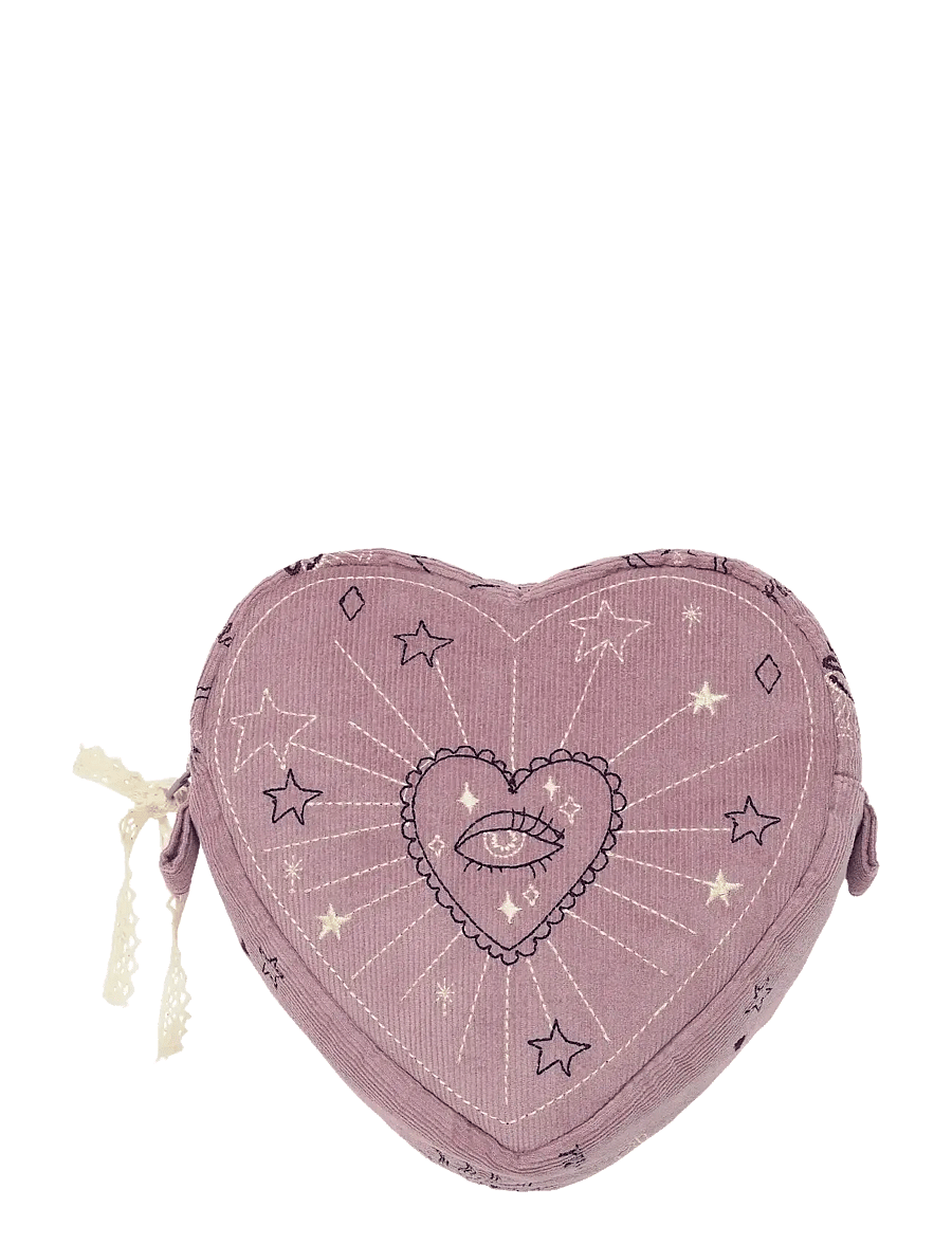 Maanesten - Heart Makeup Bag Purple Magic Heart - makeup - purple - 1