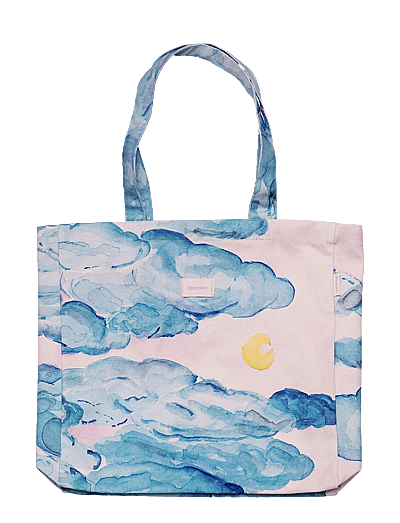 Maanesten Moonshine Rose Totebag - Shoppers & Tote Bags - MOONSHINE ROSE / blue