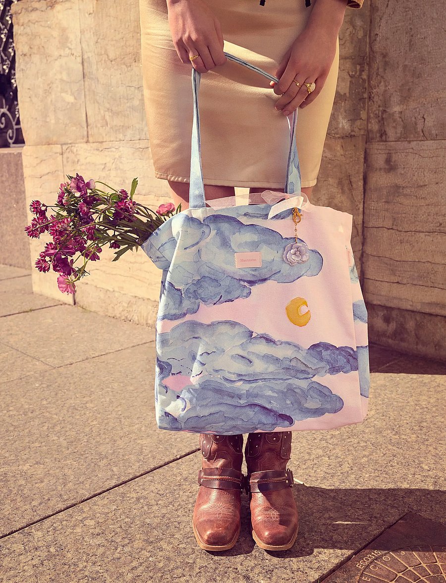 Maanesten - Moonshine Rose Totebag - tote bags - moonshine rose - 3