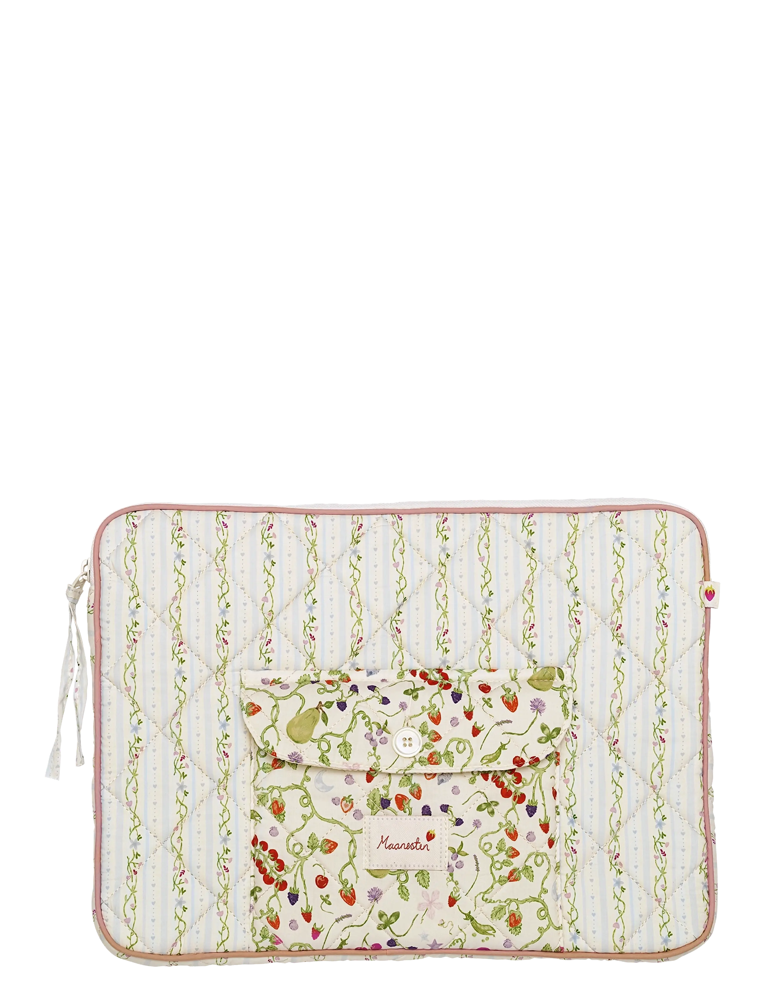 Maanesten Alesea Computer Sleeve Summer Stripes Blue - Väskor - BLUE / blue