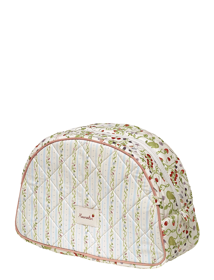 Maanesten - Makeup Bag Big Summer Stripes Blue - makeup - blue - 0