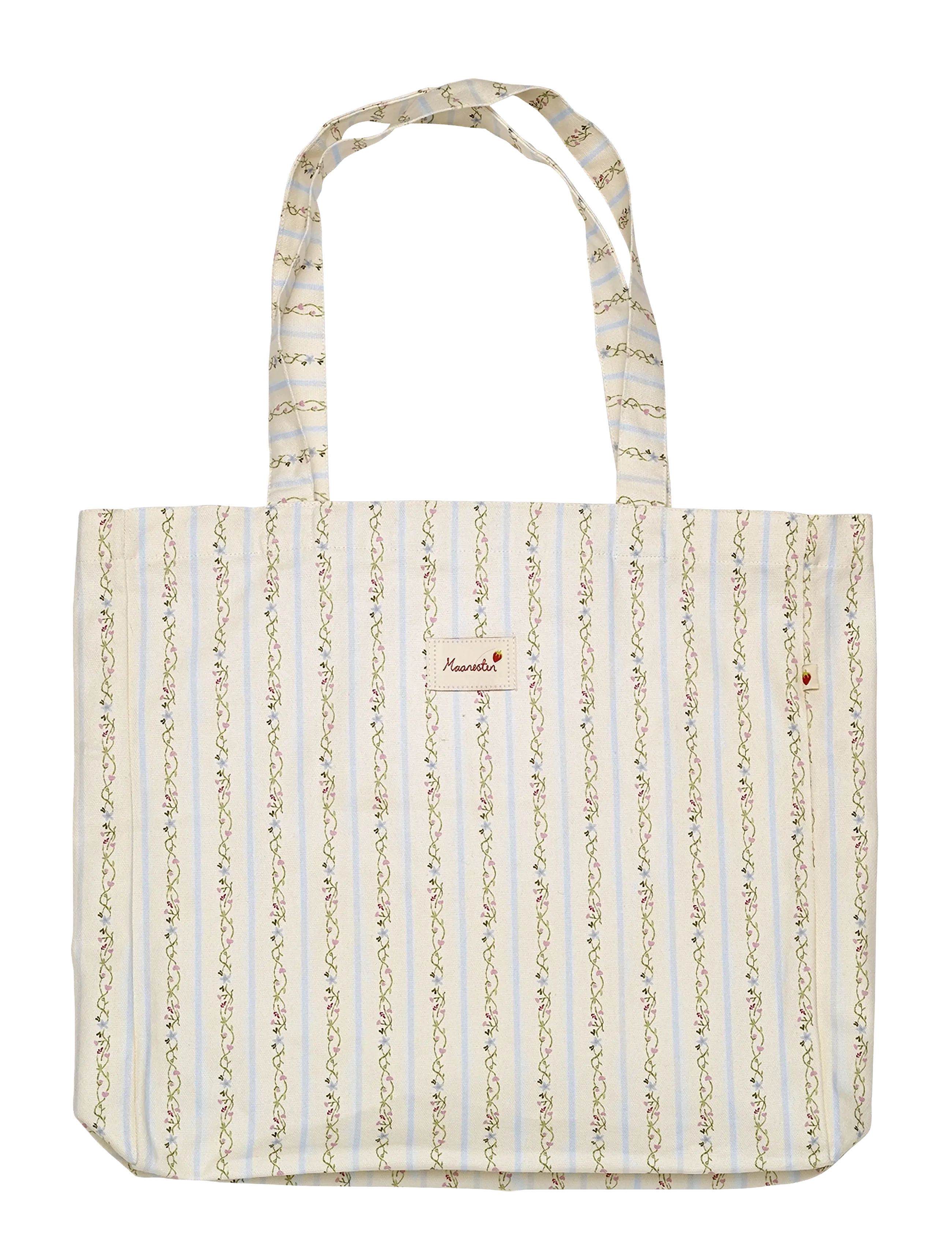 Maanesten Canvas Totebag Summer Stripes Blue - Totes - BLUE / blue