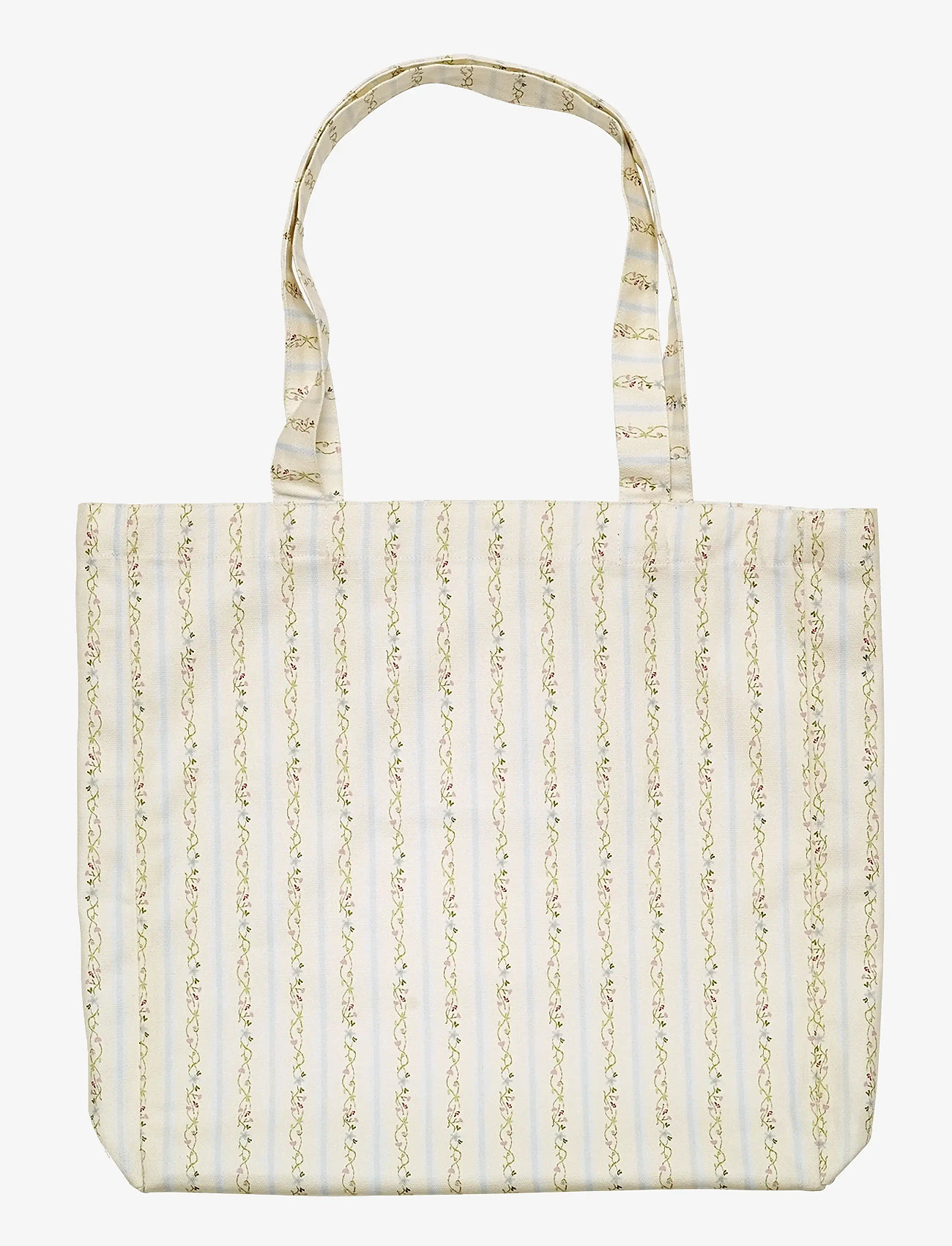 Maanesten - Canvas Totebag Summer Stripes Blue - tote-stiilis kotid - blue - 1