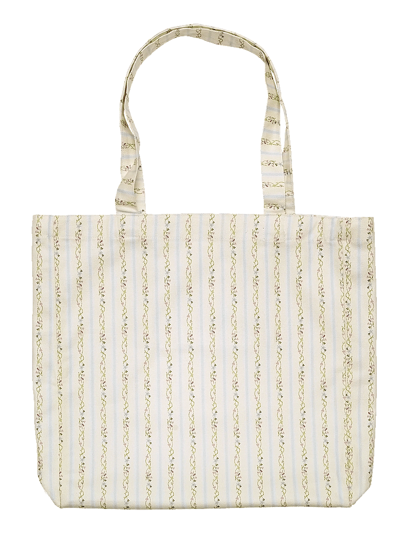 Maanesten - Canvas Totebag Summer Stripes Blue - tote-stiilis kotid - blue - 1