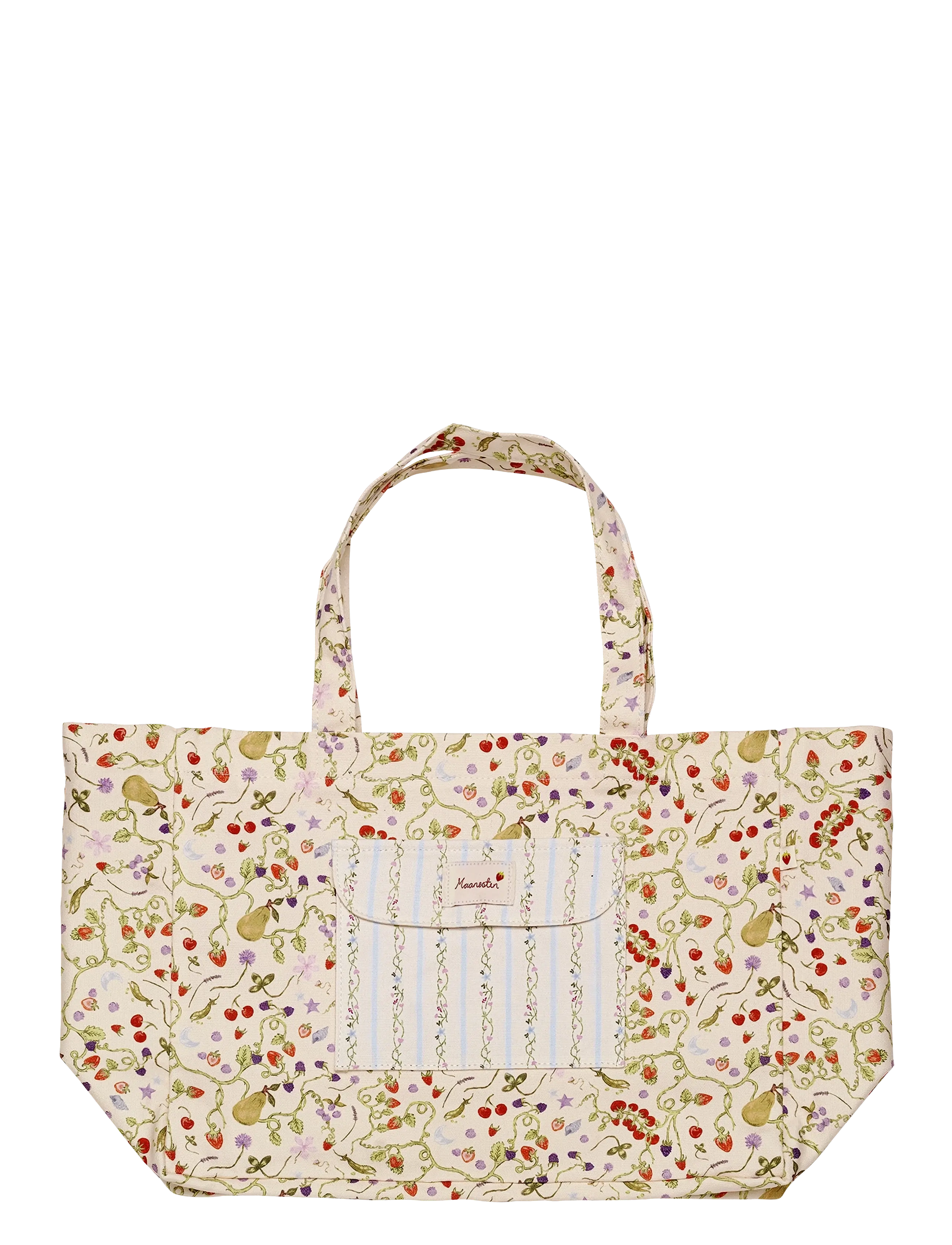 Maanesten Big Canvas Totebag Garden Magic Ivory - Totes - IVORY / cream