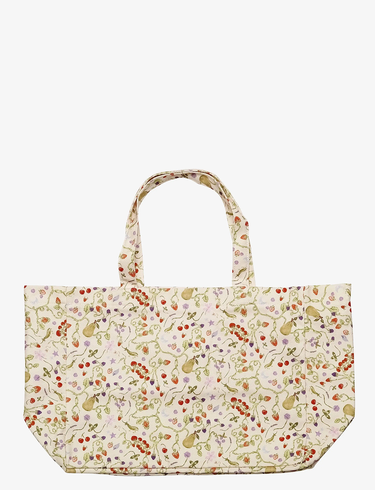 Maanesten - Big Canvas Totebag Garden Magic Ivory - tote bags - ivory - 1