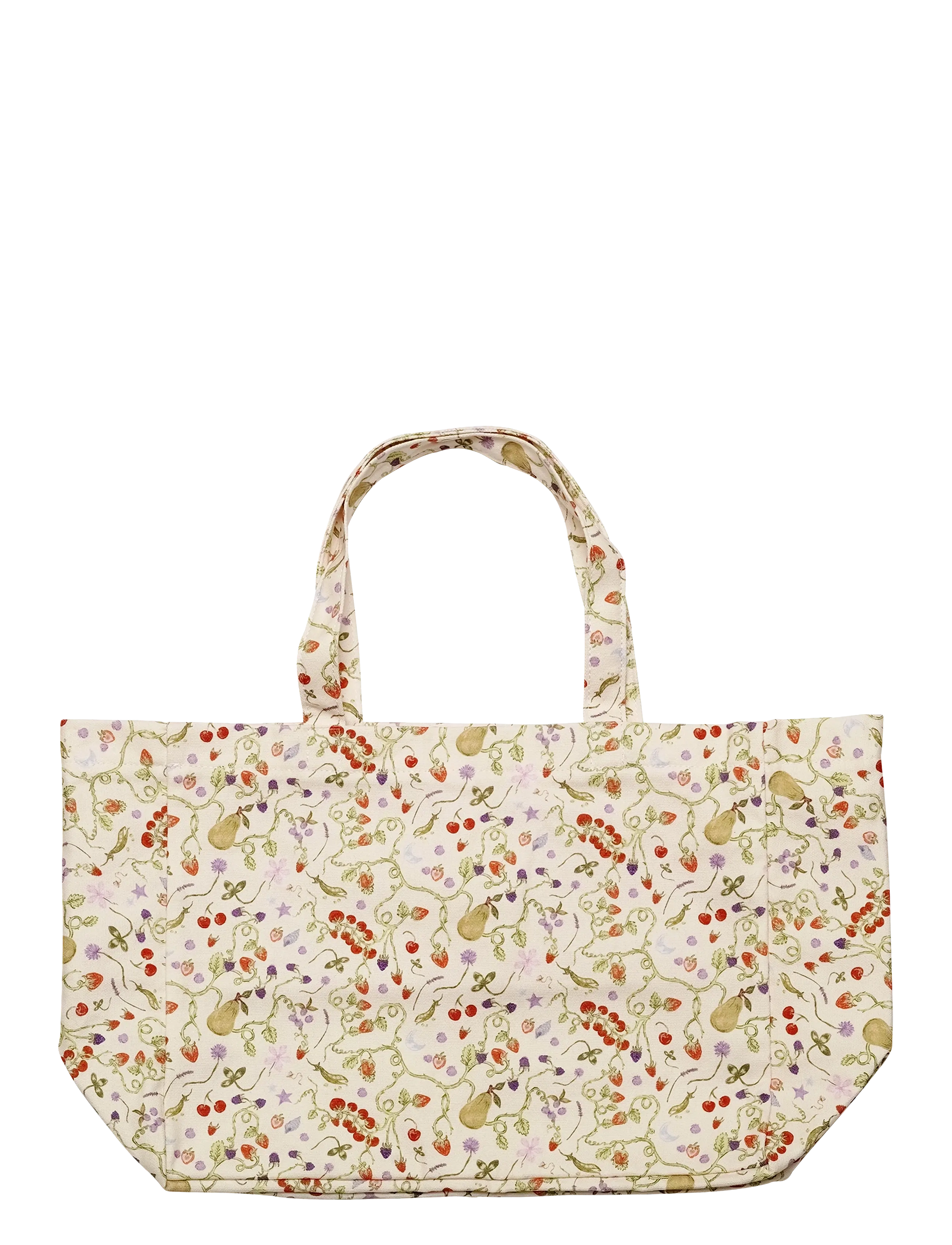 Maanesten - Big Canvas Totebag Garden Magic Ivory - tote bags - ivory - 1