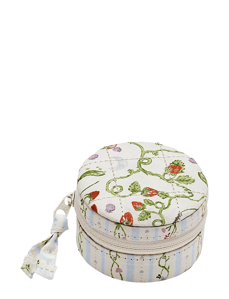 Maanesten - Round Jewelry Box - Small Garden Magic Ivory - ivory - 0