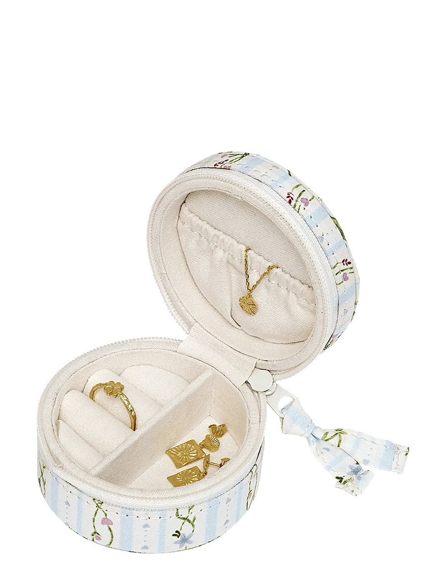 Maanesten - Round Jewelry Box - Small Garden Magic Ivory - ivory - 1