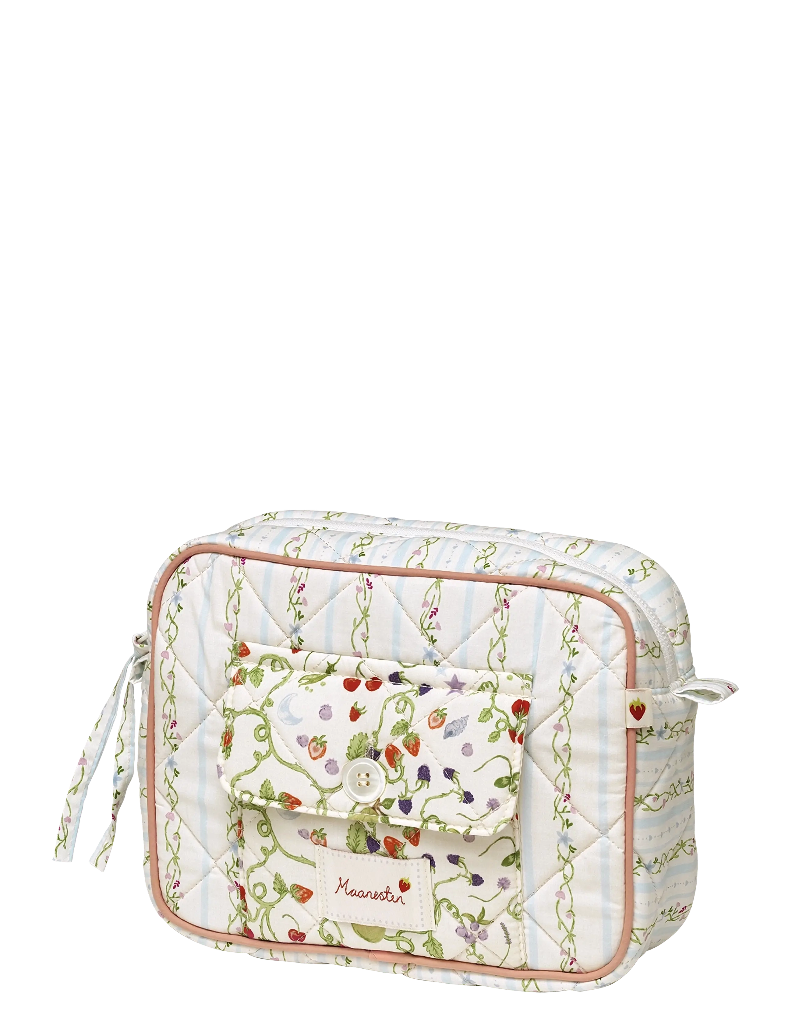 Maanesten Reva Bag Summer Stripes Blue, Quiltet Toilettaske, Blå, Str: ONE SIZE