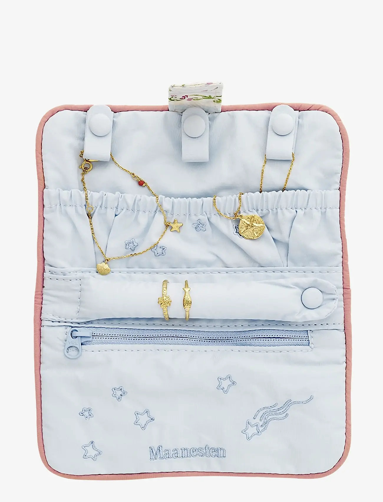 Maanesten - Jewelry Clutch Summer Stripes Blue - blue - 1