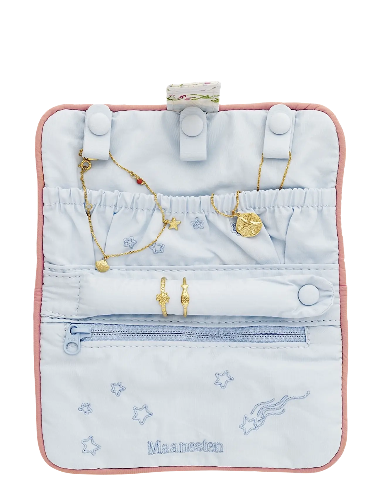 Maanesten - Jewelry Clutch Summer Stripes Blue - blue - 1