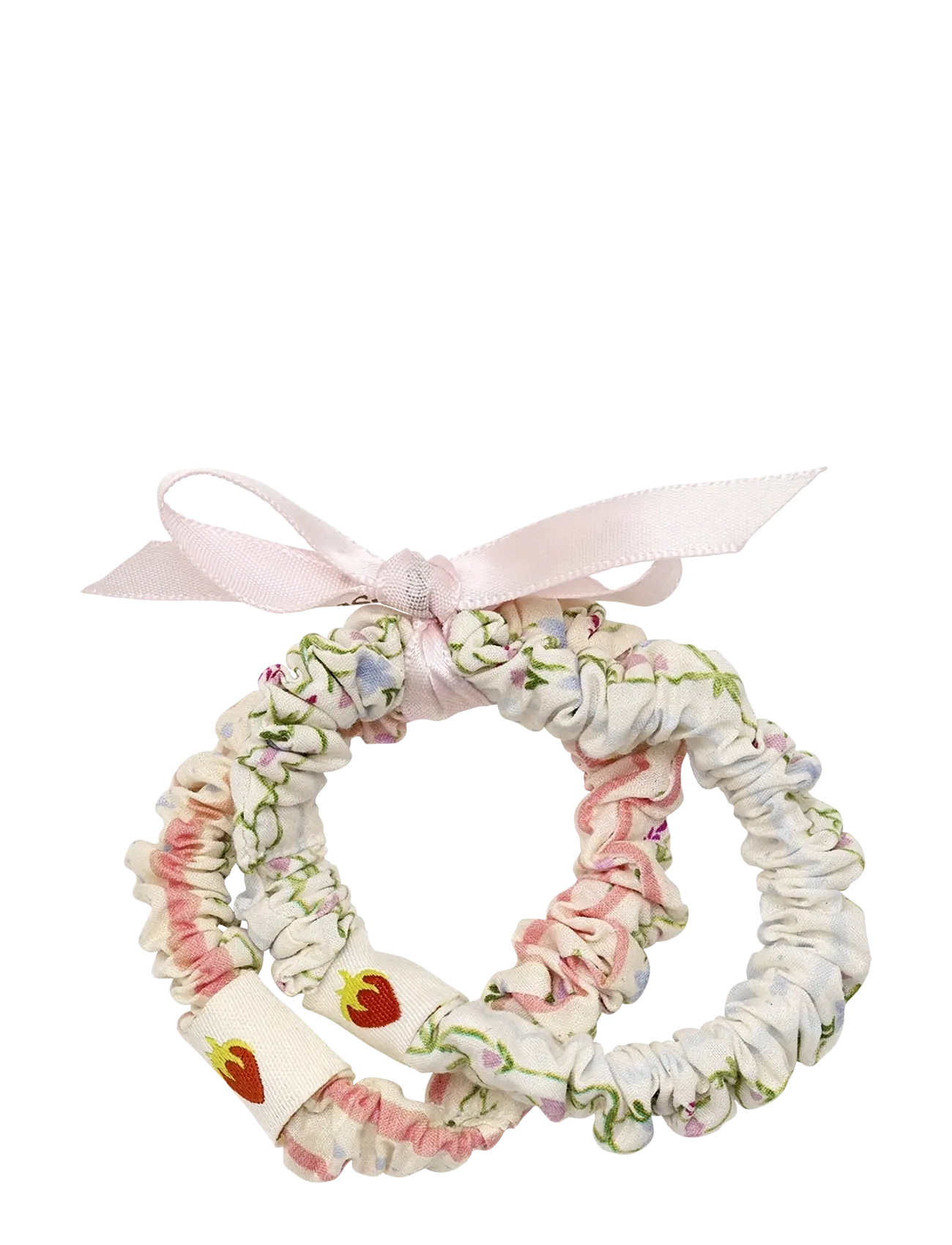 Maanesten Summer Hairelastic Set Multicolor Stripe - Accessoires - MULTICOLOR STRIPE / pink/rose