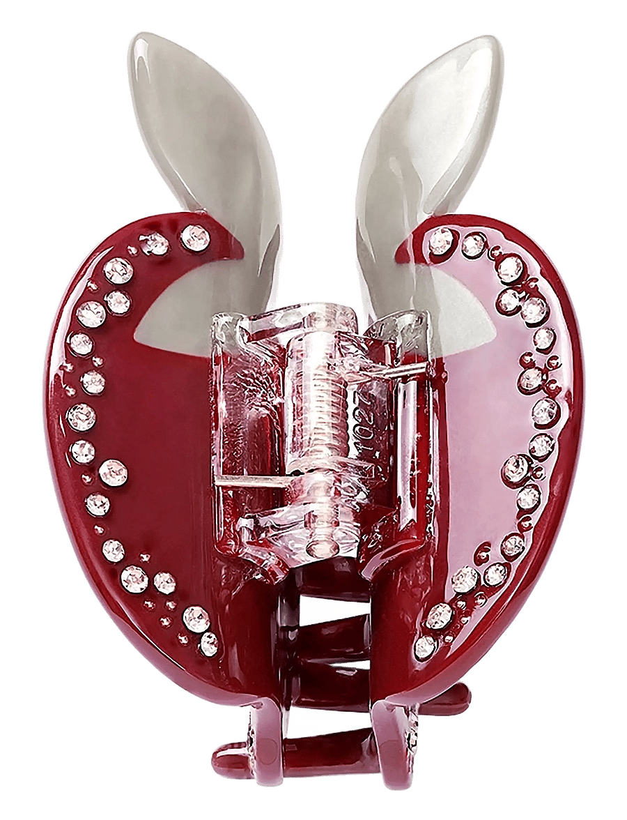 Maanesten - Abelta Hairclaw Cherry - hårklämmor - cranberry - 1