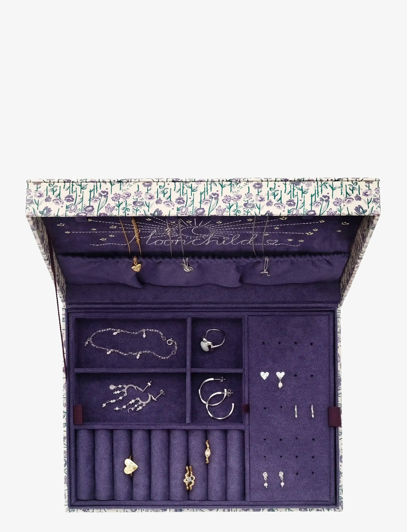 Maanesten - Margaret Jewelry Box Purple Heart - jewellery boxes - purple - 4