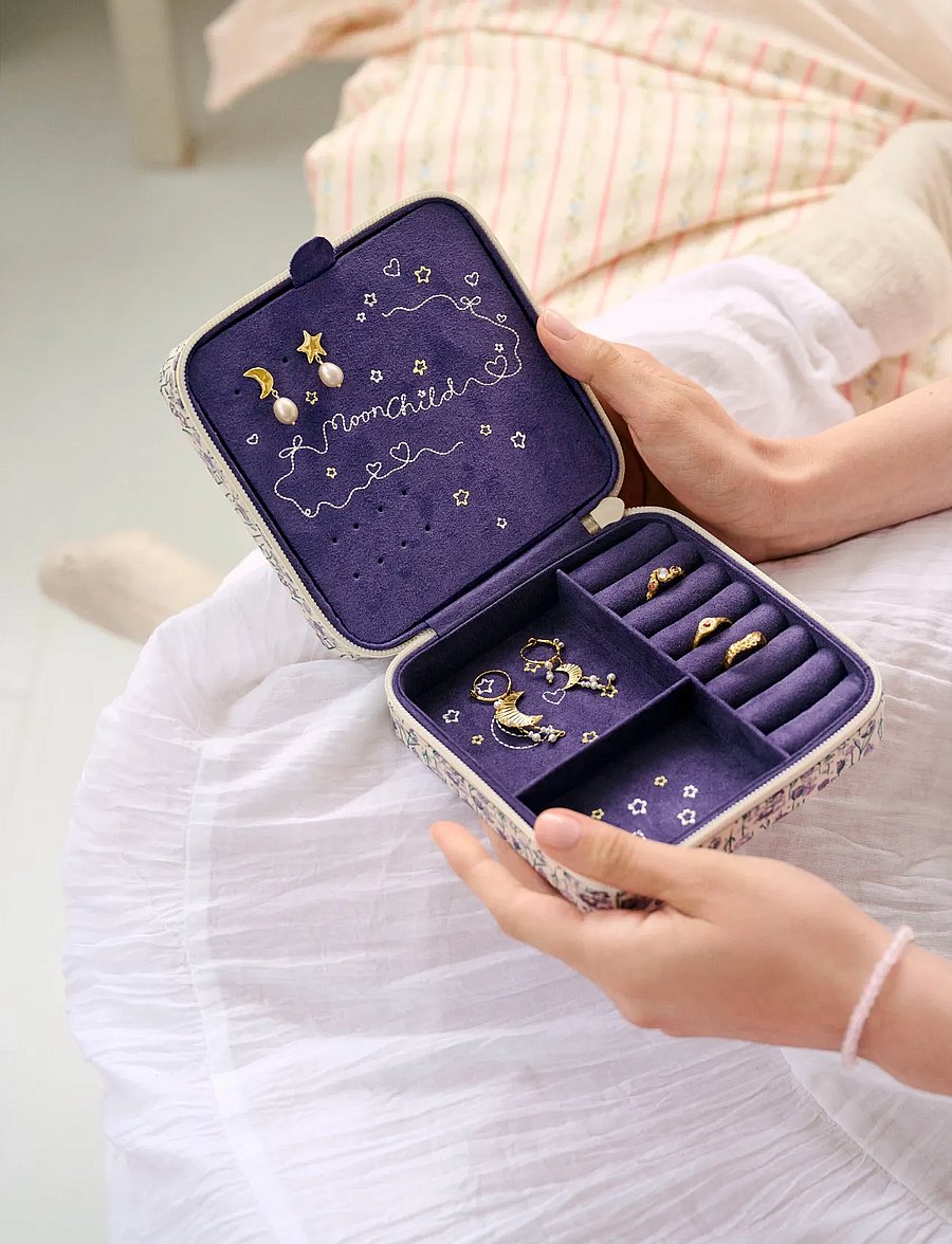 Maanesten - Amelia Jewelry Box Sky Purple heart - schmuckschatullen - purple - 0