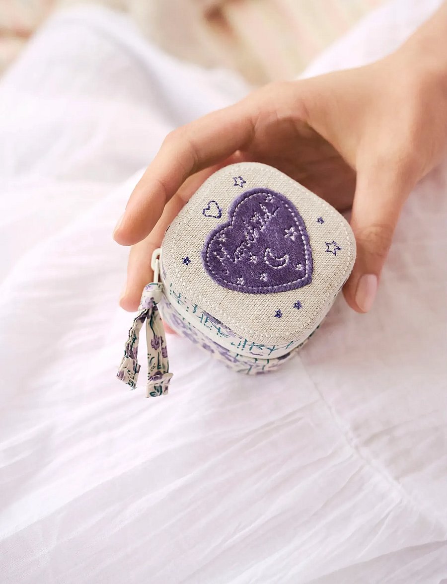 Maanesten - Alice Jewelry Box Purple heart - skartrgripaskrín - purple - 0