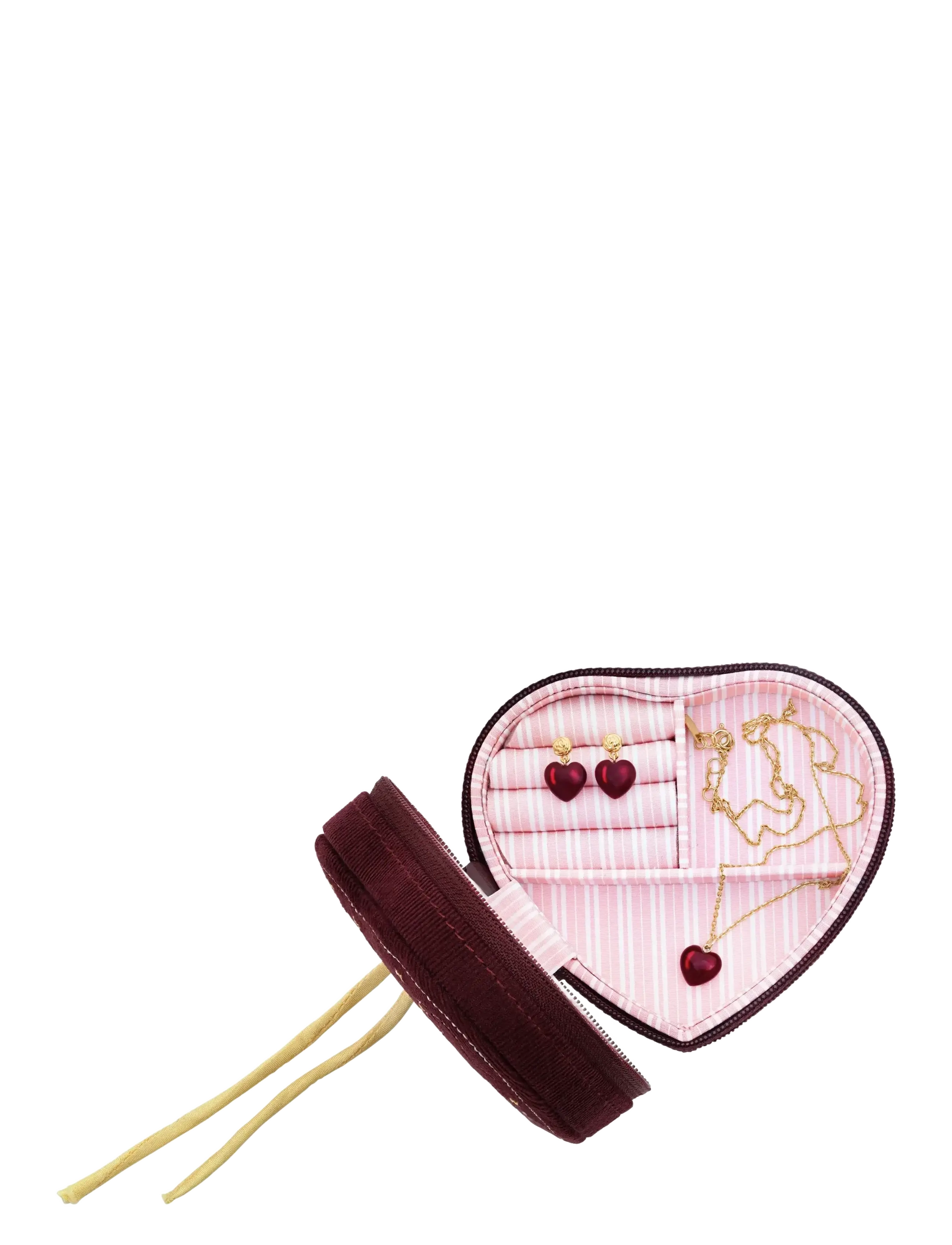 Maanesten - Heart Jewelry Box Maroon - boîtes à bijoux - 1015 - 3