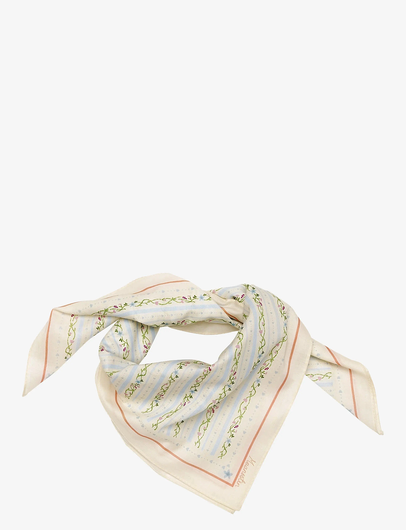 Maanesten - Alina Scarf Summer Stripes Blue - tynde tørklæder - blue - 0