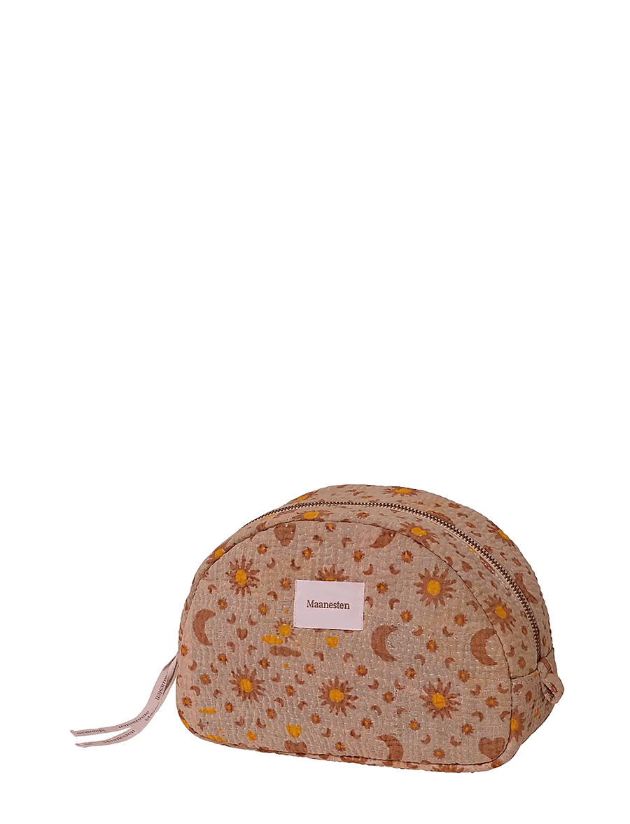 Maanesten - Make Up Bag Medium Rose Moon & Sun - modetrends - gold - 1