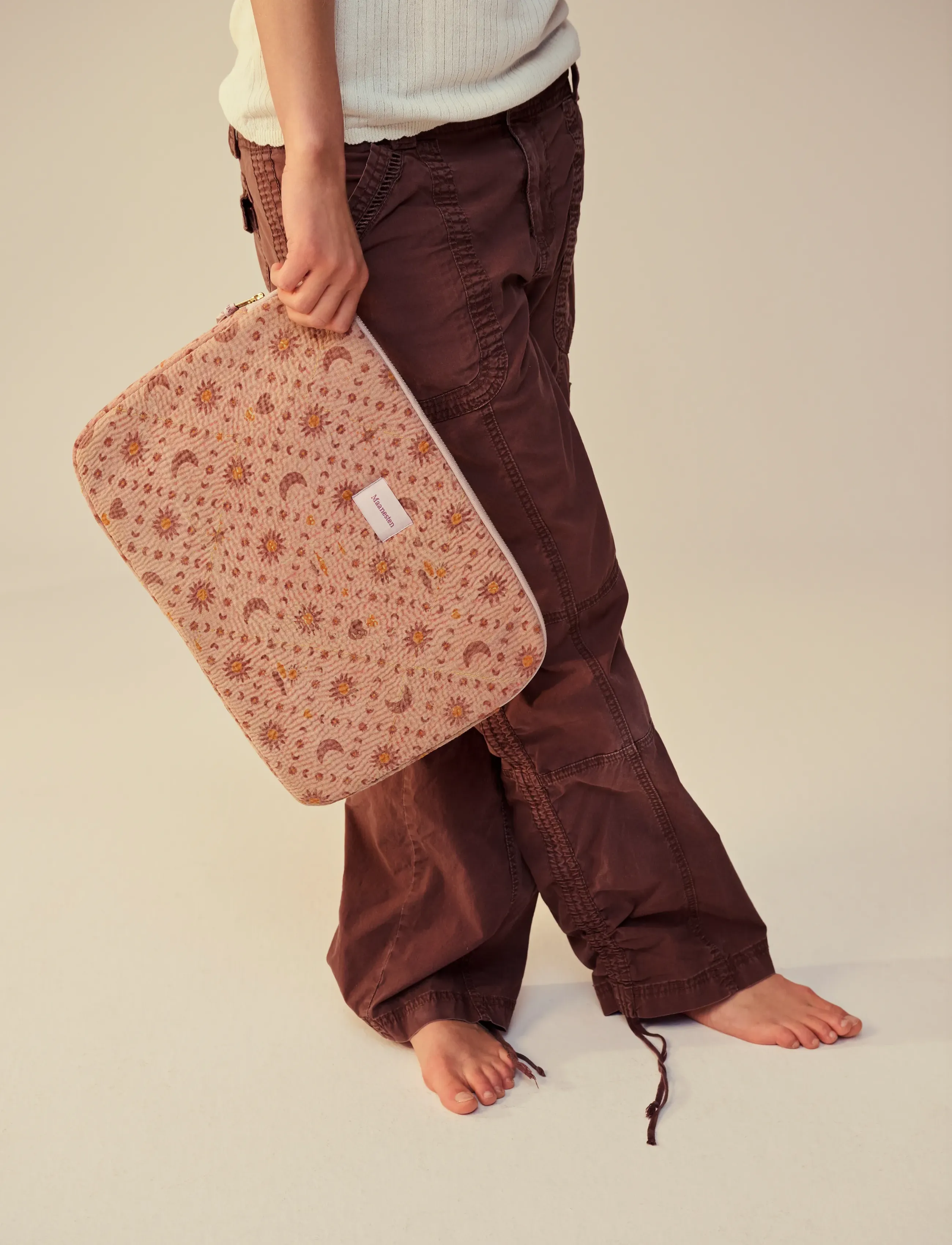 Maanesten Computer Sleeve 13" Rose Moon & Sun, One Size, Bags, Gold - Frauen