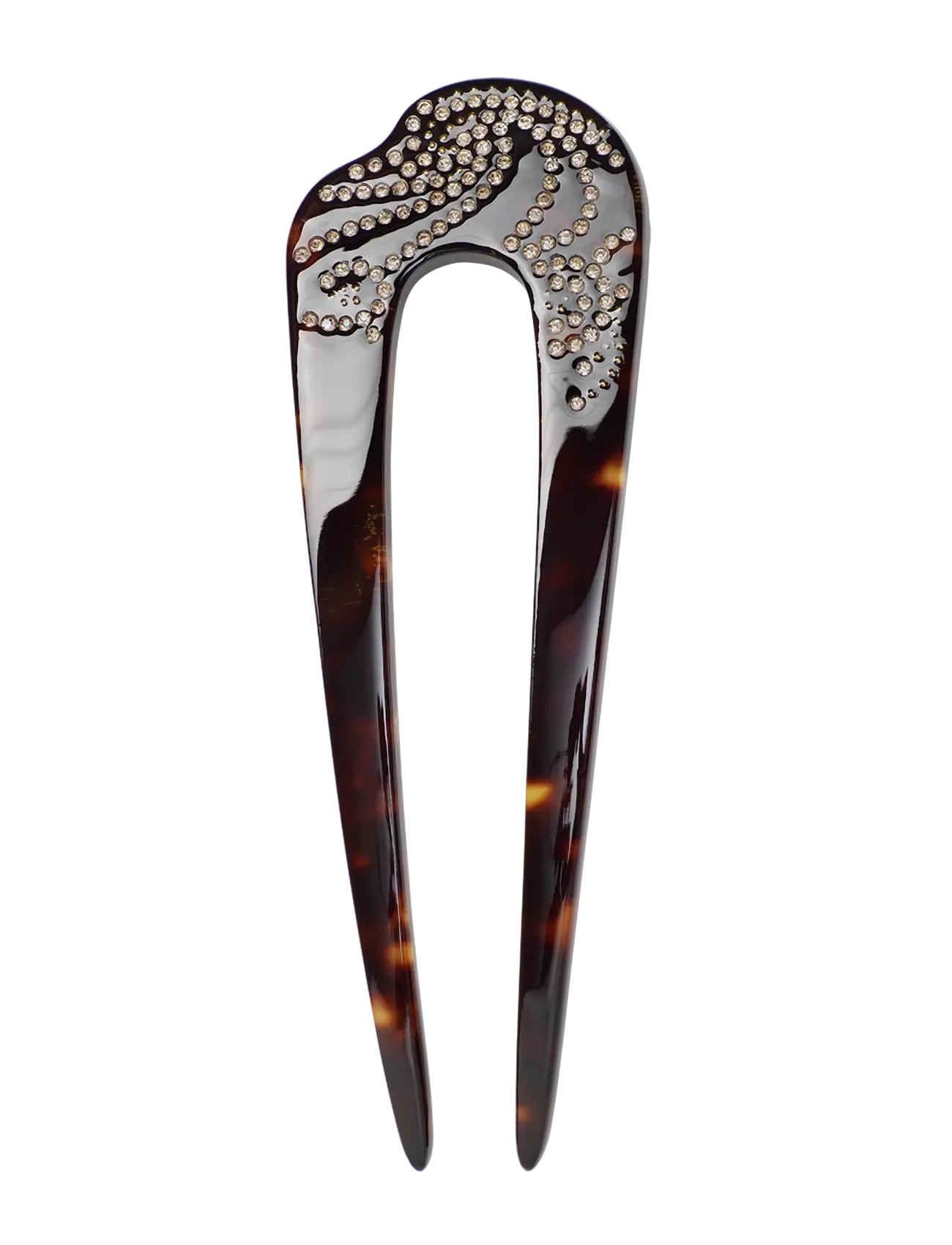 Maanesten Madi French Hair Pin Dark Tortoise - Håraccessories - DARK TORTOISE / brown