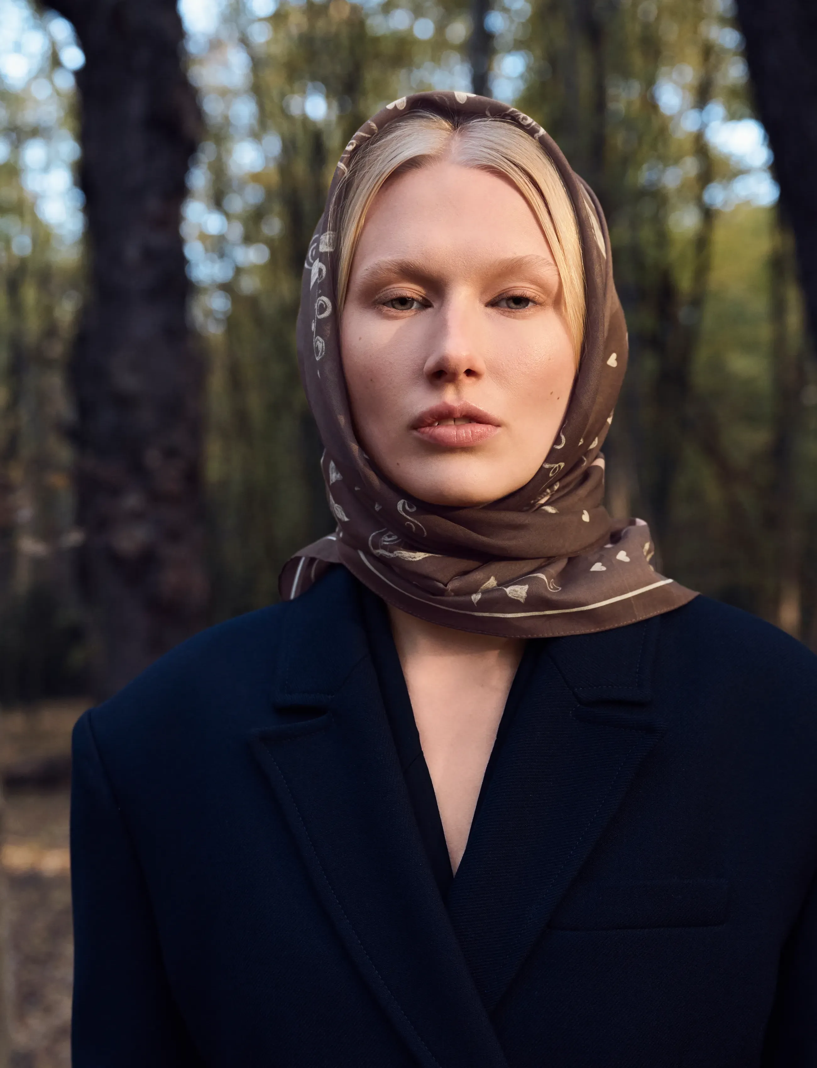 Maanesten - Olena Scarf 53x53 Brown - lowest prices - brown - 2