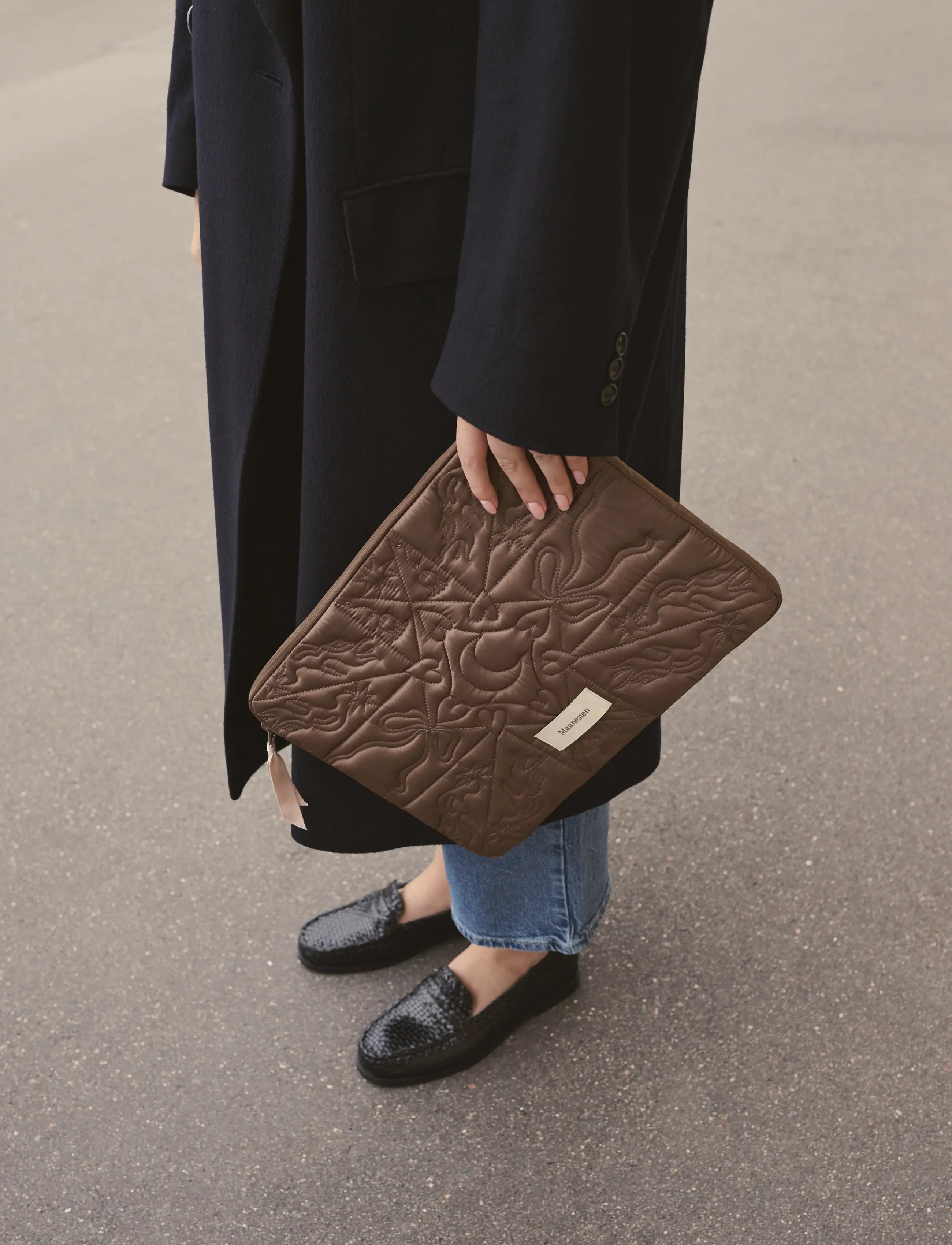 Maanesten - Computer Sleeve 13" Brown - tahvelarvuti ümbrised - brown - 0