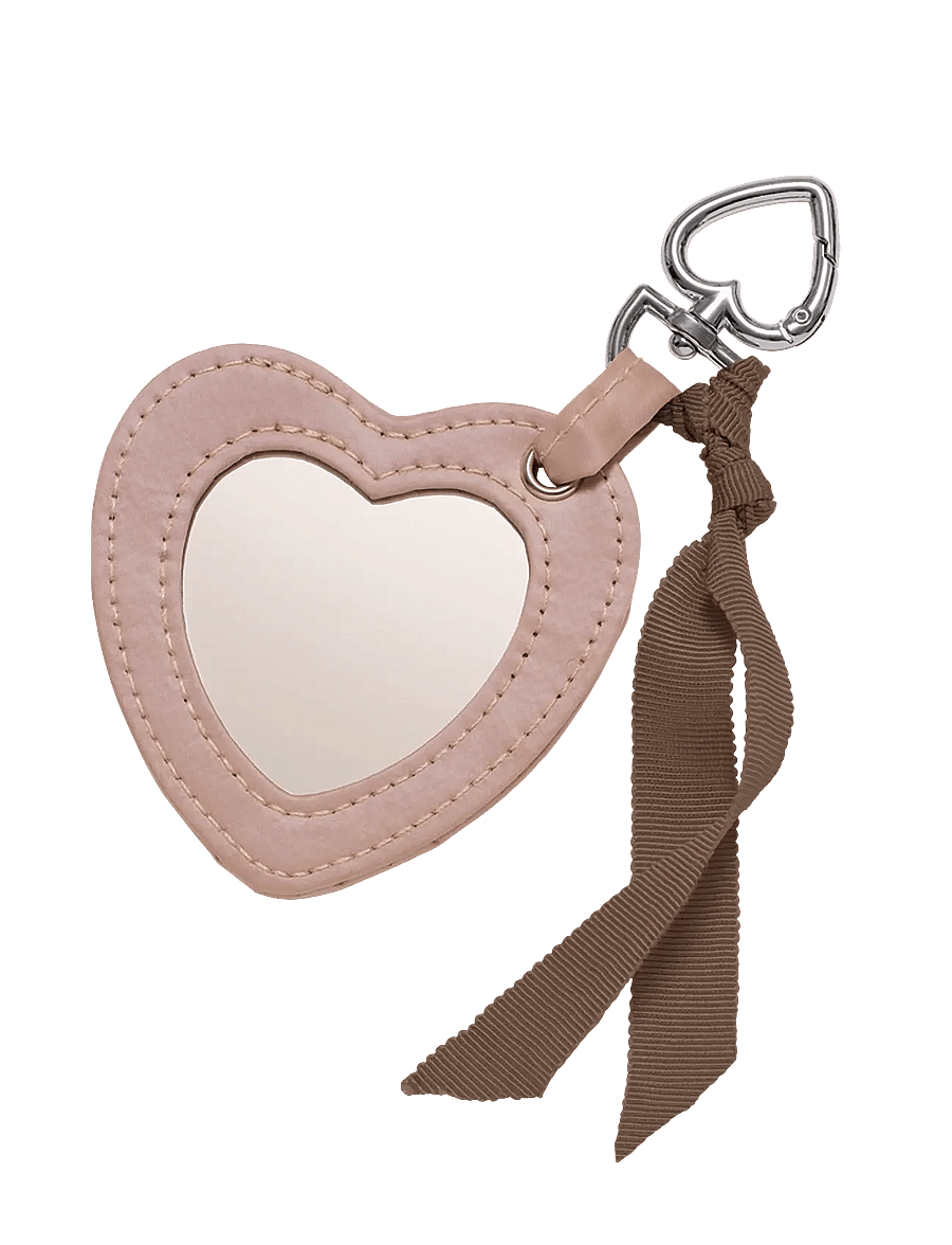 Maanesten - Heart Mirror Keychain Blush - modetrender - blush - 0