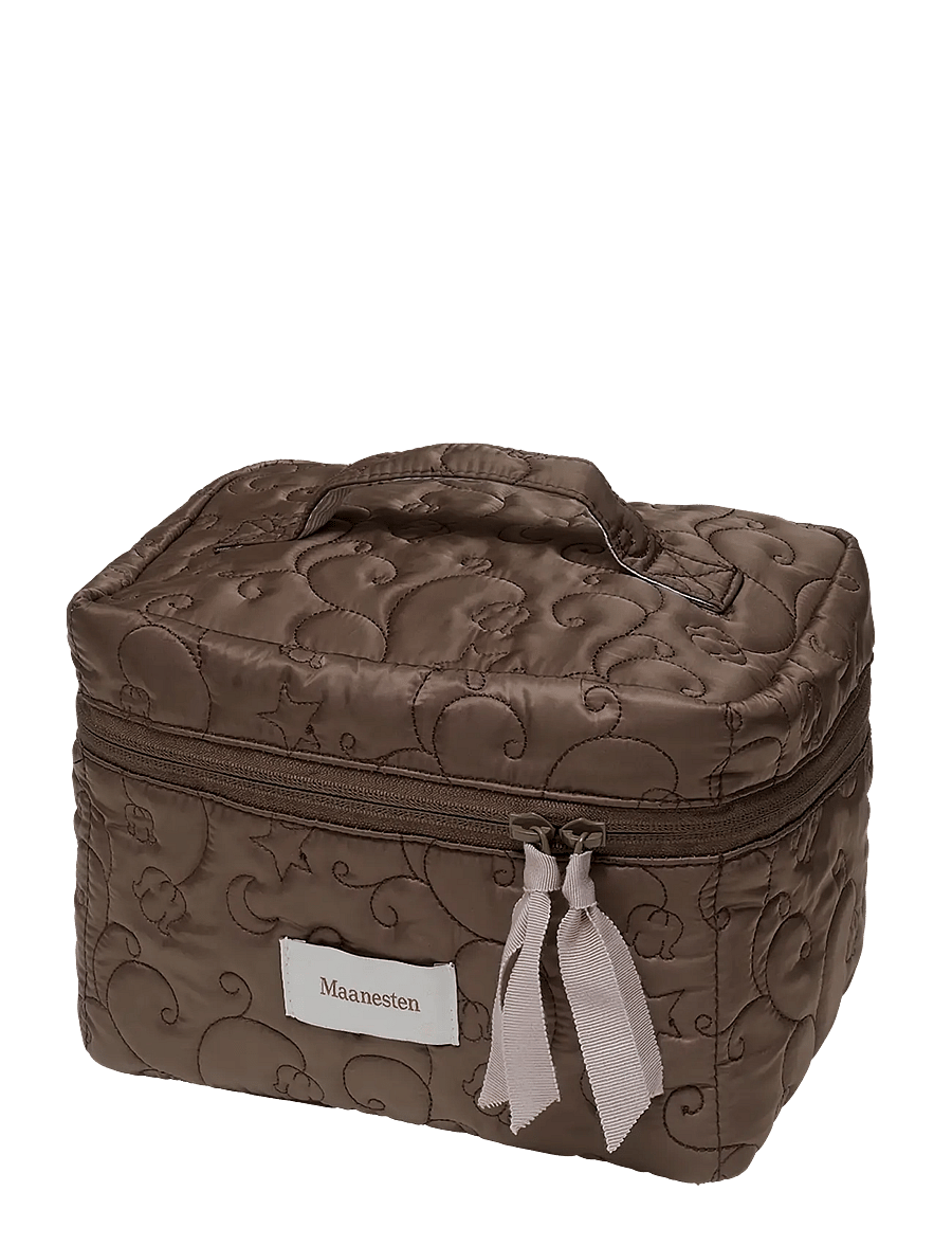 Maanesten - Sanda Makeup Case Brown - makeup - brown - 0