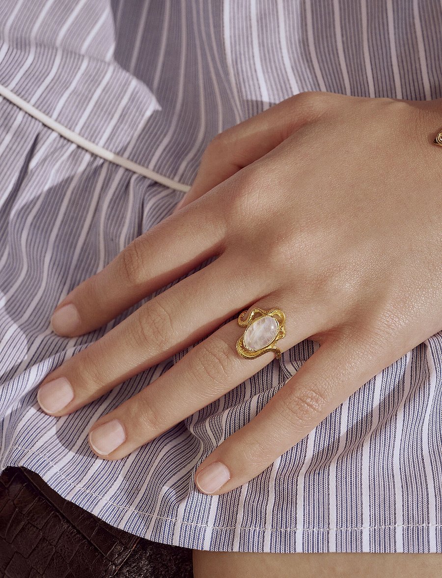 Maanesten - Siren Ring - ringe - gold - 0
