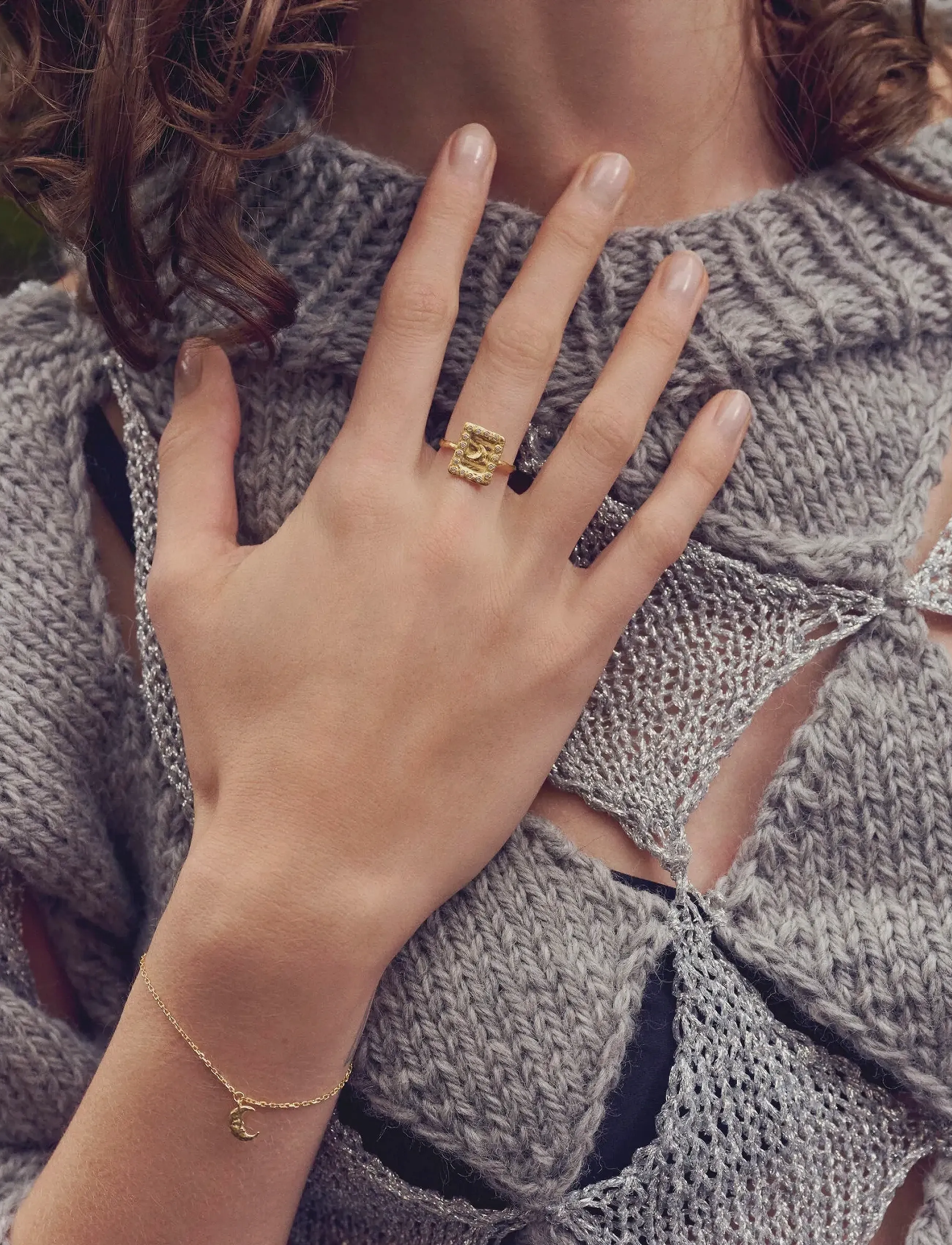 Maanesten - Aida Ring - gold - 4
