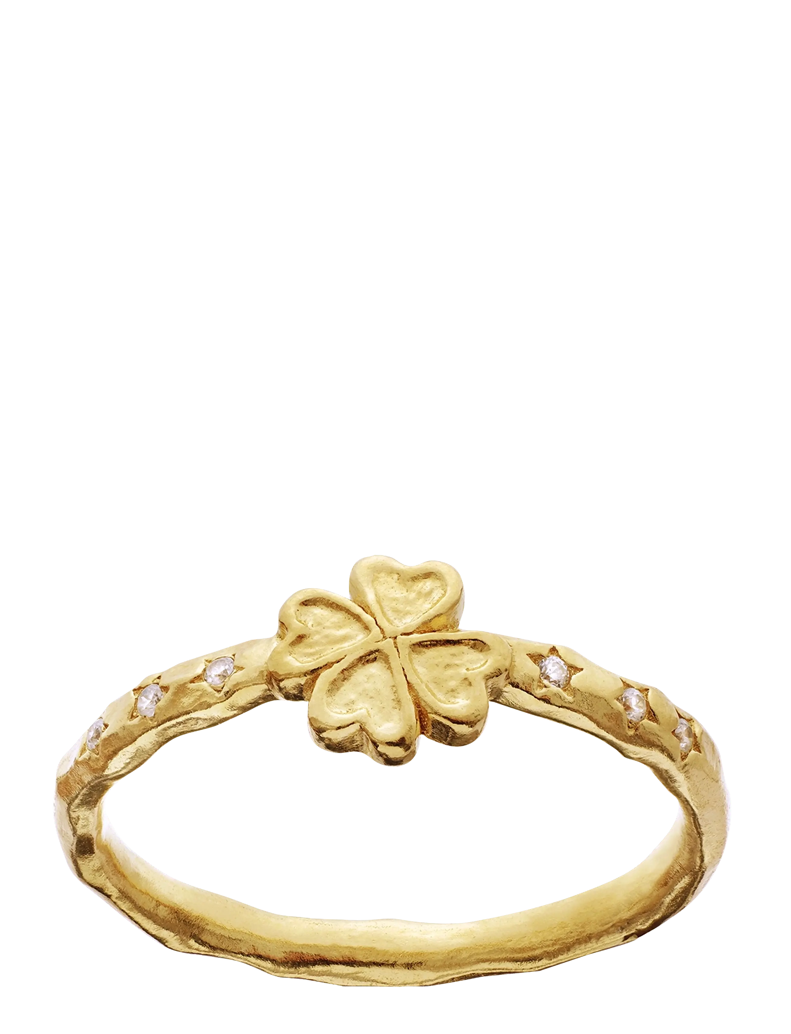 Maanesten Clover Ring - Modetrends - GOLD / gold