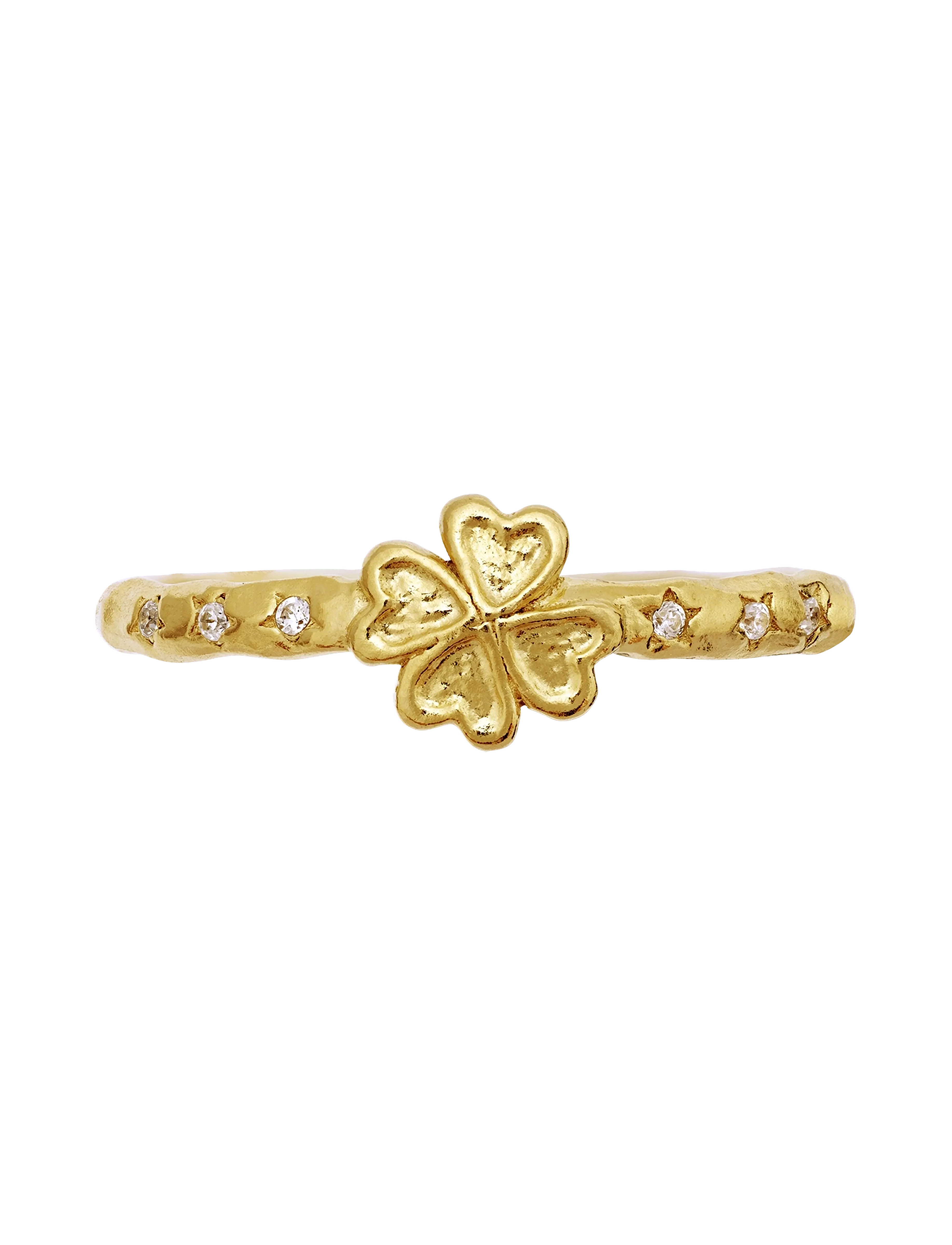 Maanesten - Clover Ring - peoriided outlet-hindadega - gold - 2