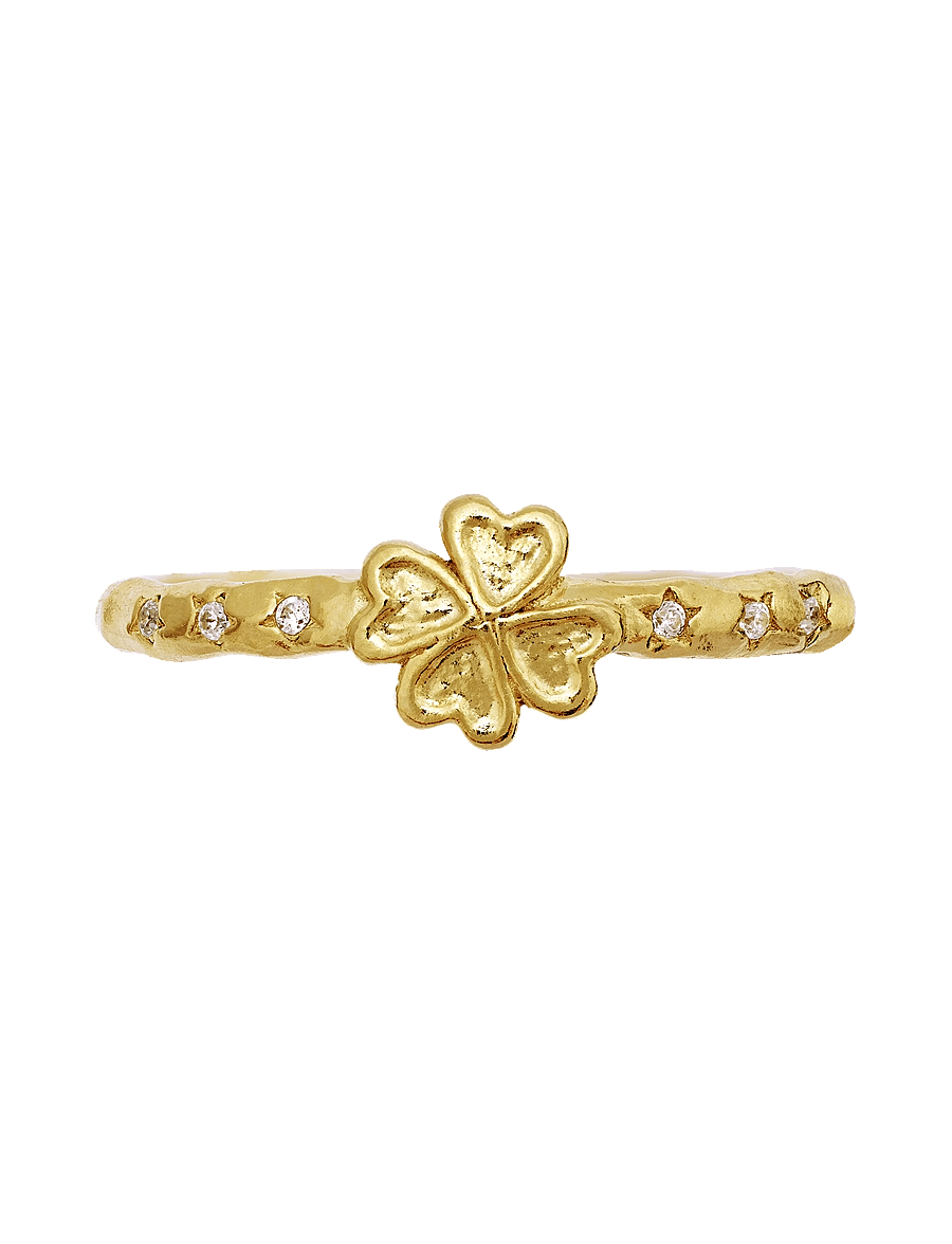 Maanesten - Clover Ring - ringar - gold - 2