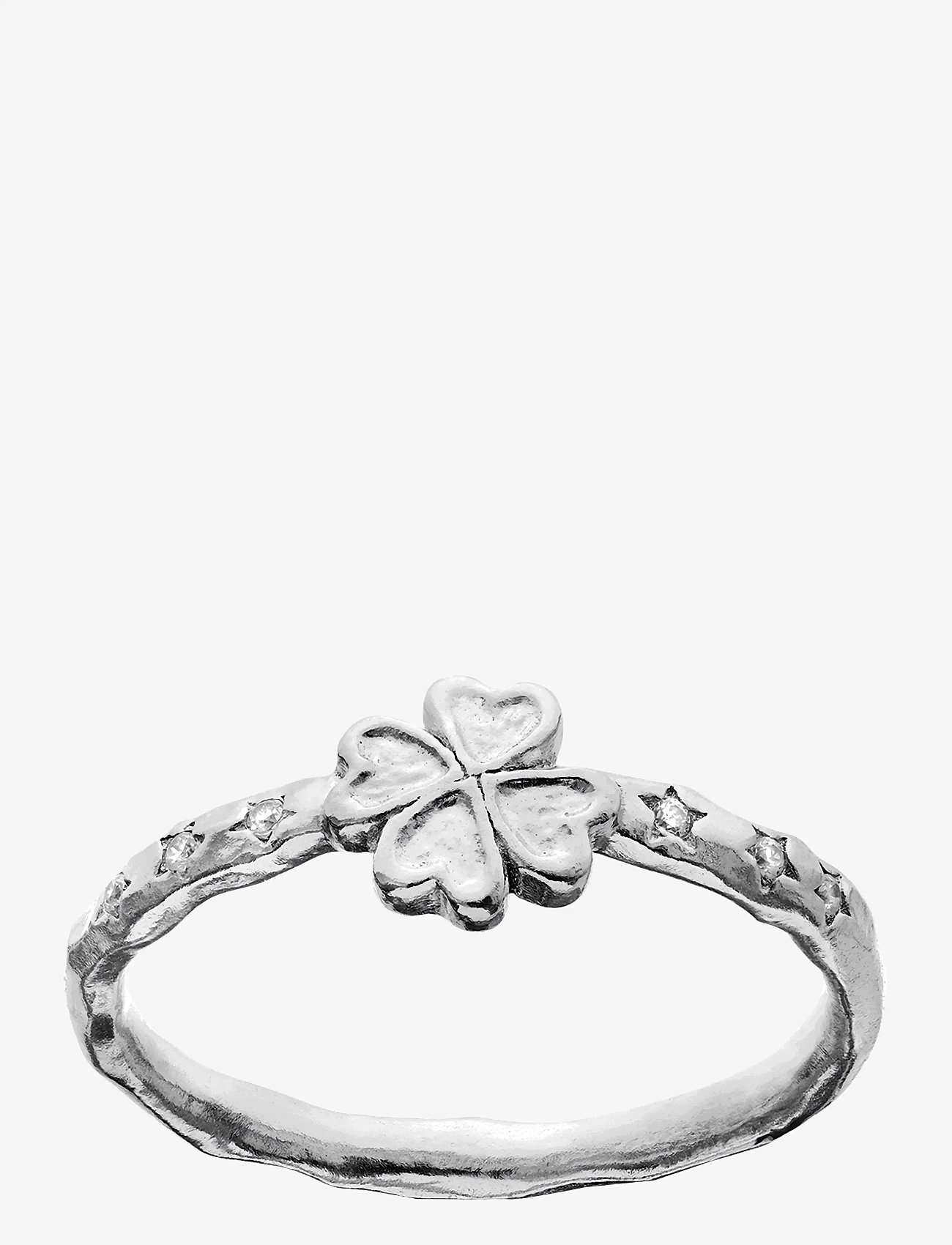 Maanesten - Clover Ring - rings - silver - 0