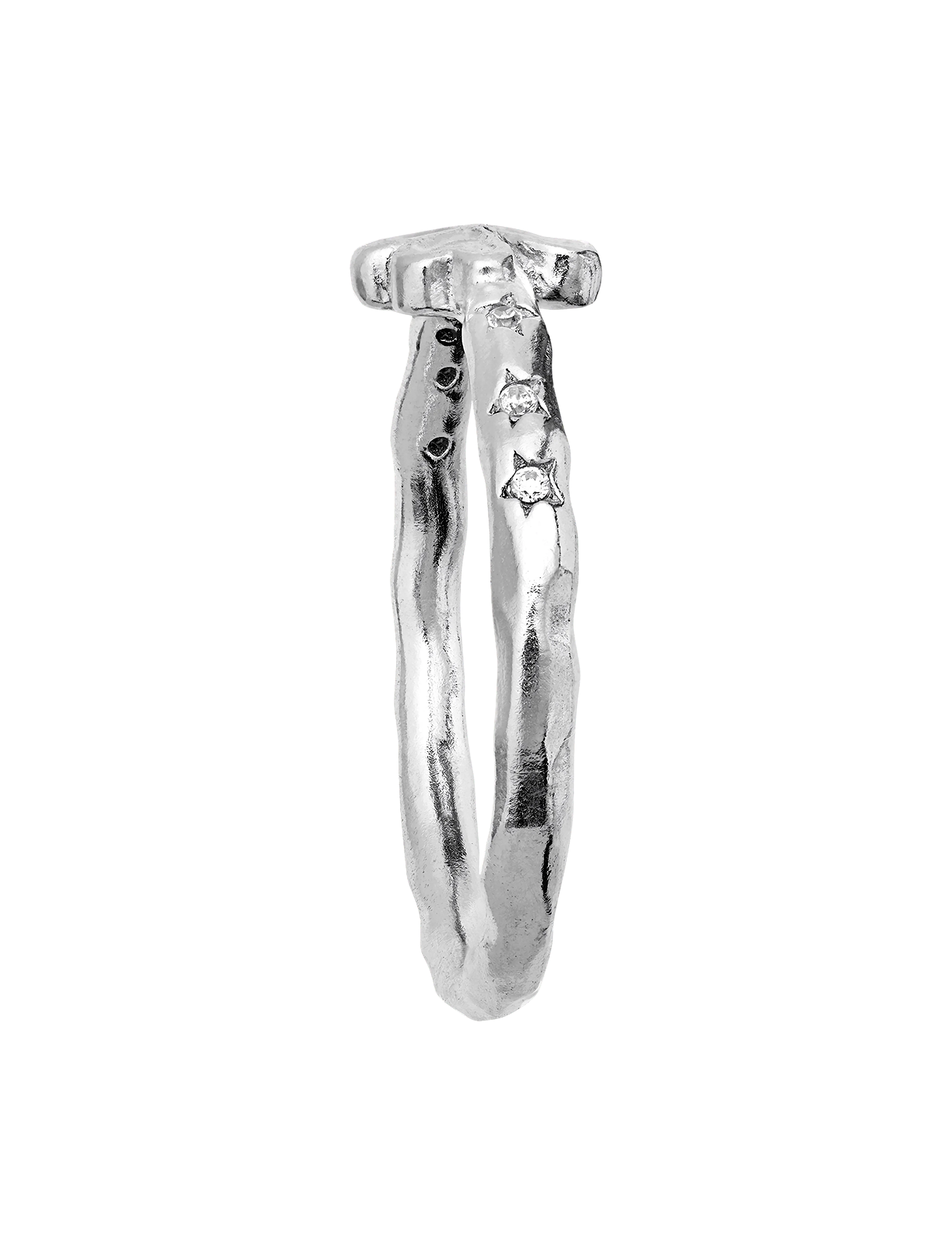 Maanesten - Clover Ring - festkläder till outletpriser - silver - 2