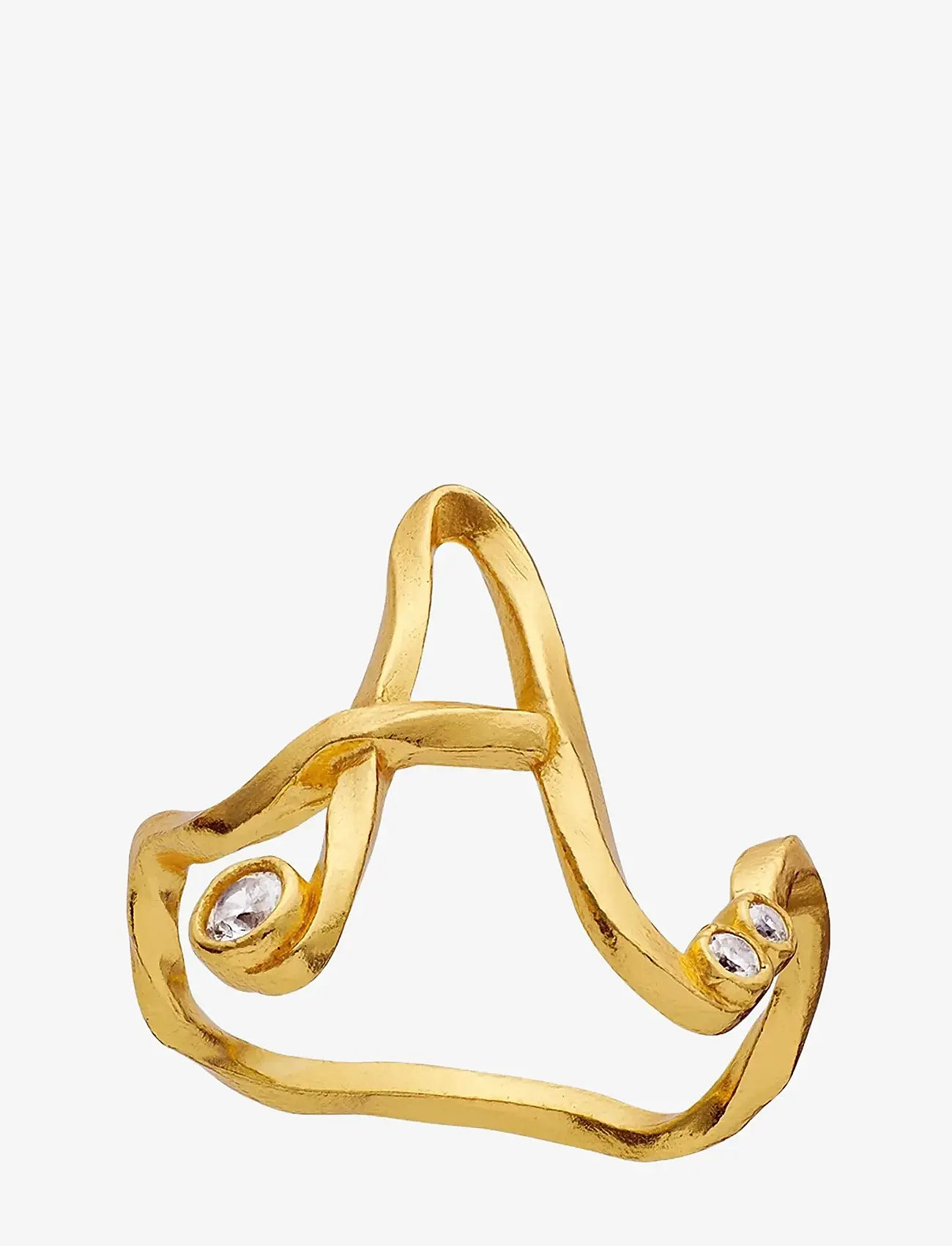Maanesten - A Alphabet Ring - ringe - gold - 1