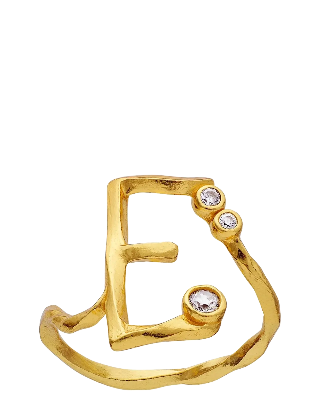 Maanesten E Alphabet Ring, 53, Gold, Smykker > Ringe, Dame