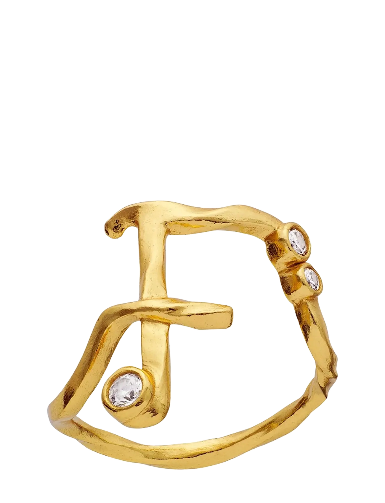 Maanesten F Alphabet Ring, 57, Jewellery, Gold - Rings, Frauen