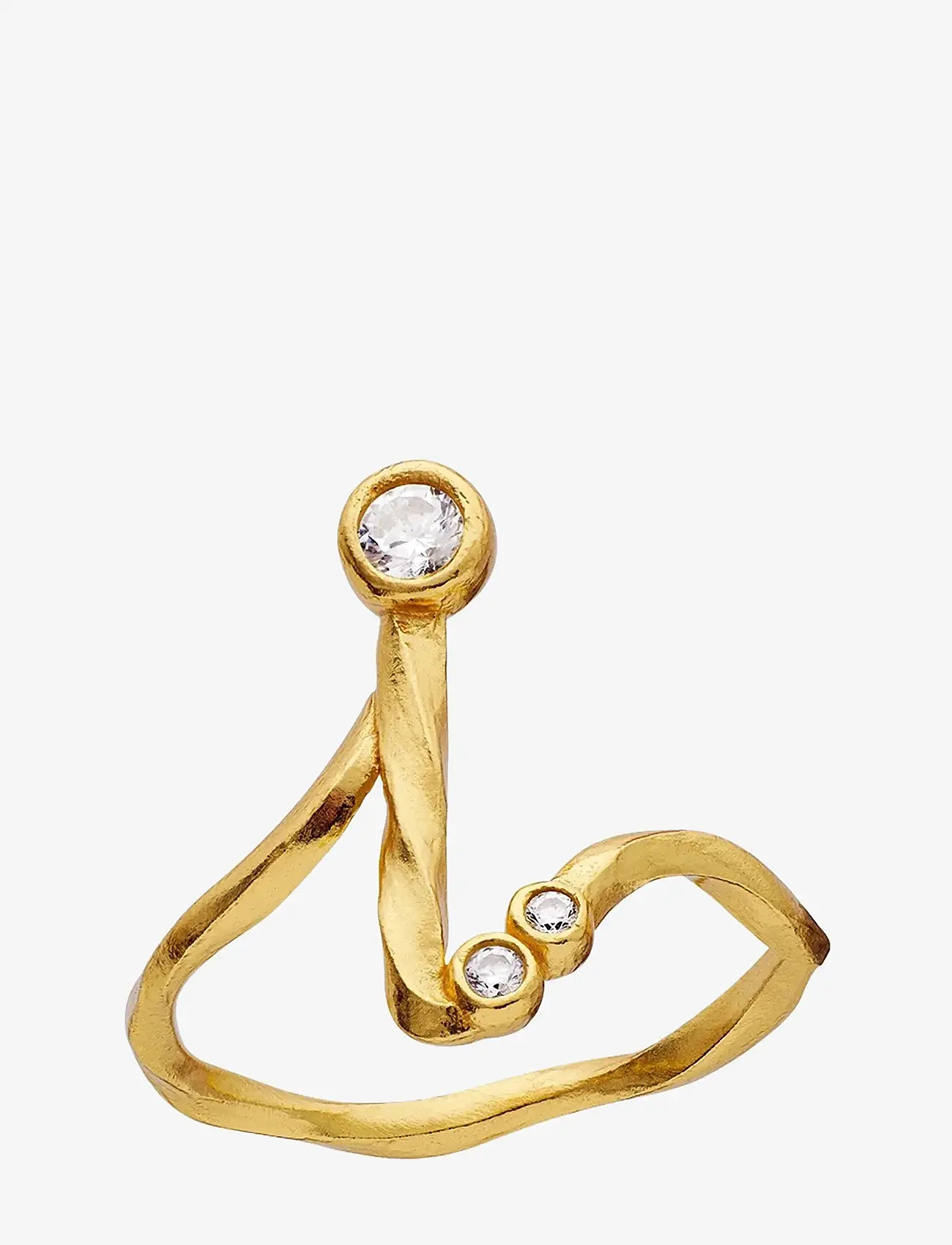 Maanesten - I Alphabet Ring - ringe - gold - 0