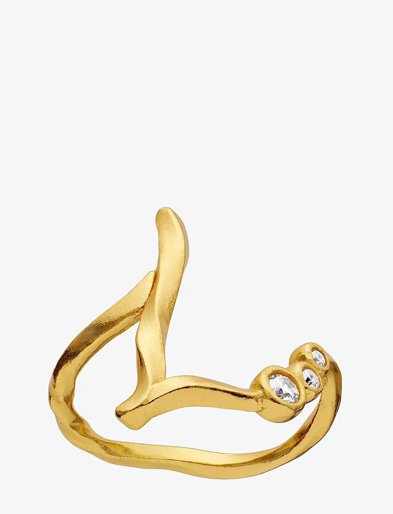 Maanesten - L Alphabet Ring - Žiedai - gold - 1
