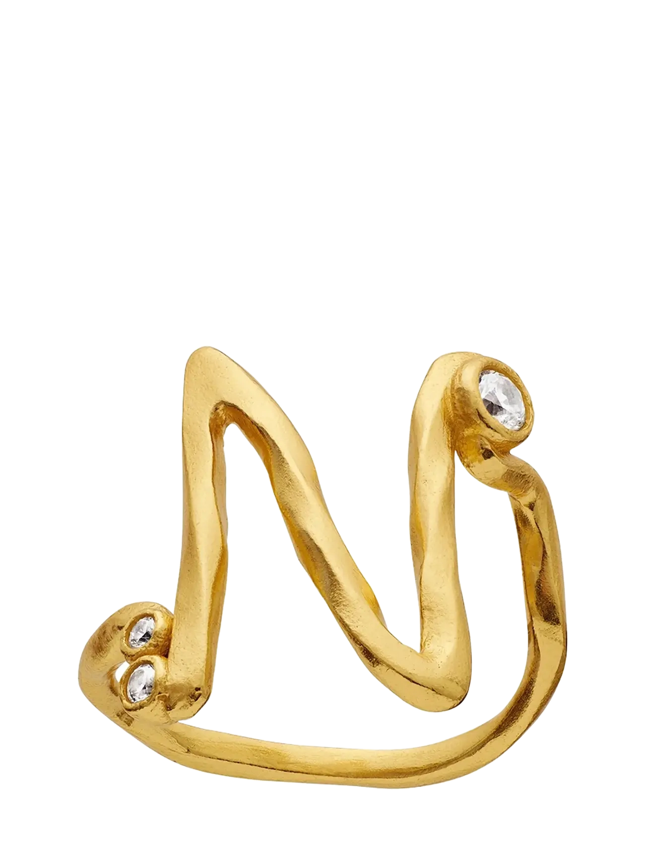 Maanesten N Alphabet Ring - Ringe - GOLD / gold
