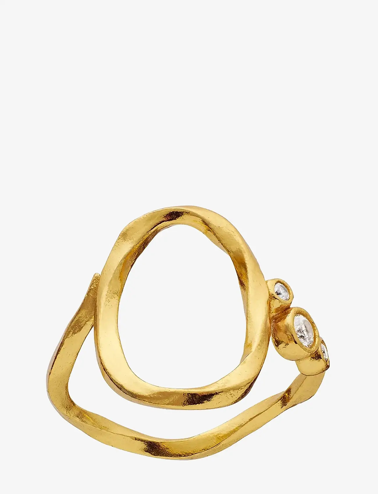 Maanesten - O Alphabet Ring - ringe - gold - 1