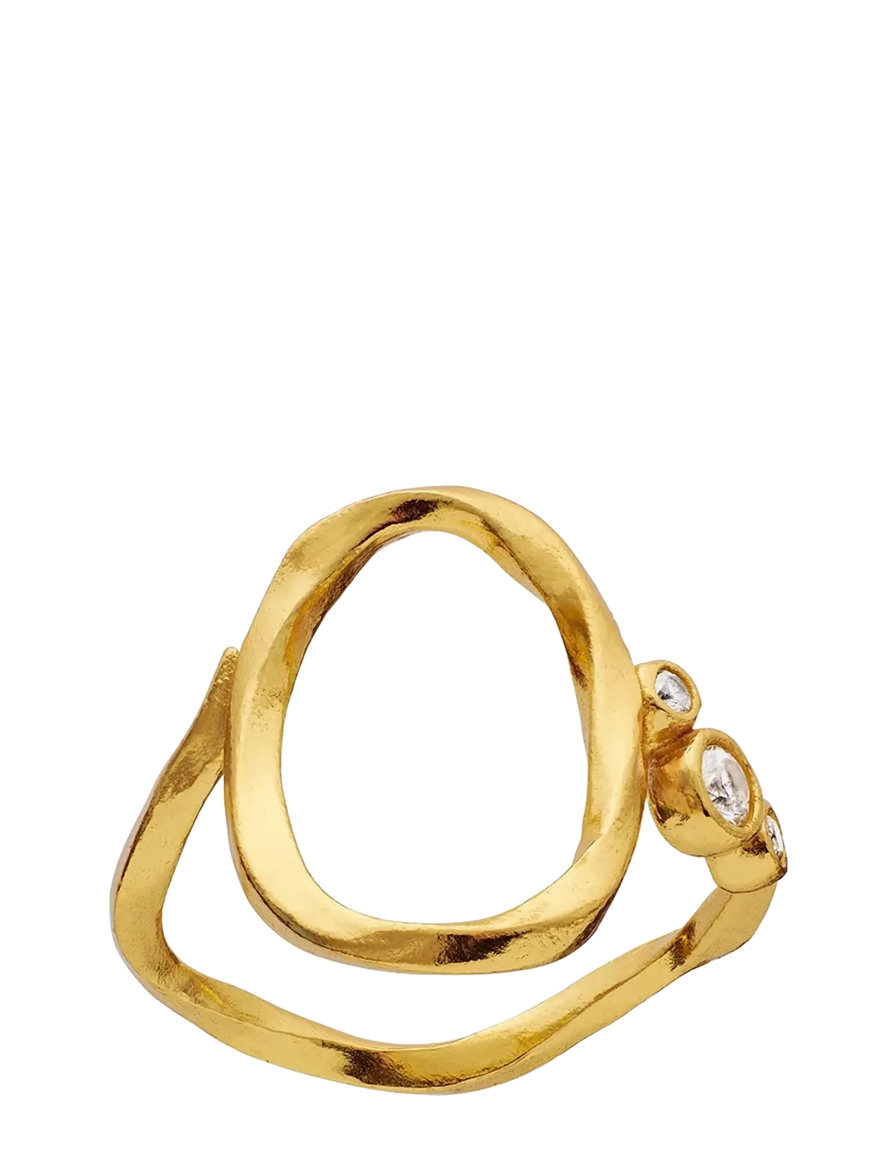 Maanesten O Alphabet Ring - Ringe - GOLD / gold