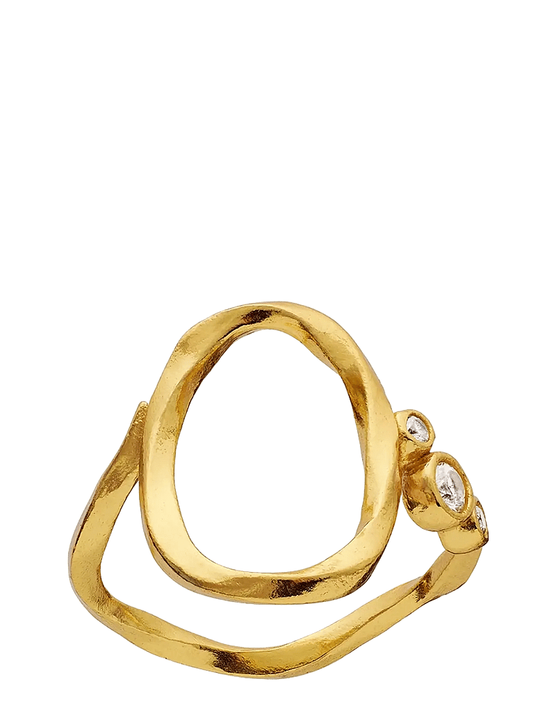 Maanesten - O Alphabet Ring - ringe - gold - 1
