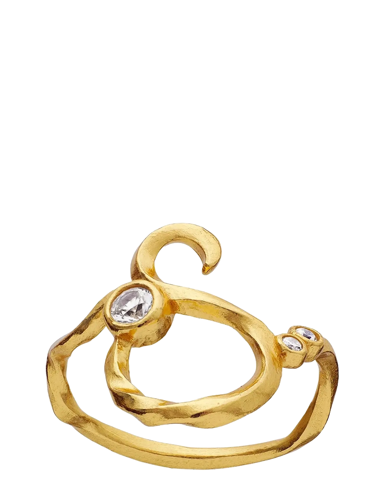 Maanesten S Alphabet Ring - Ringe - GOLD / gold