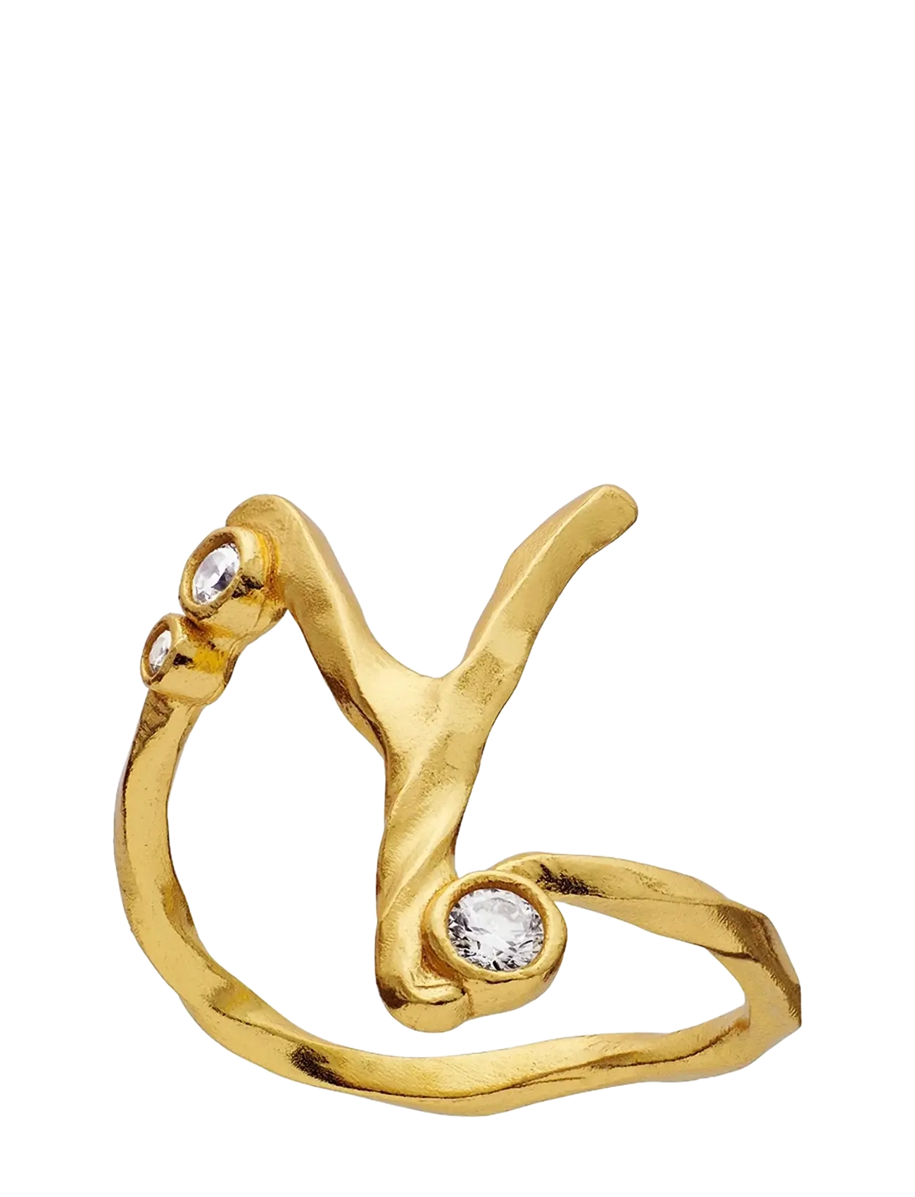 Maanesten Y Alphabet Ring - Sommer in der Stadt - GOLD / gold