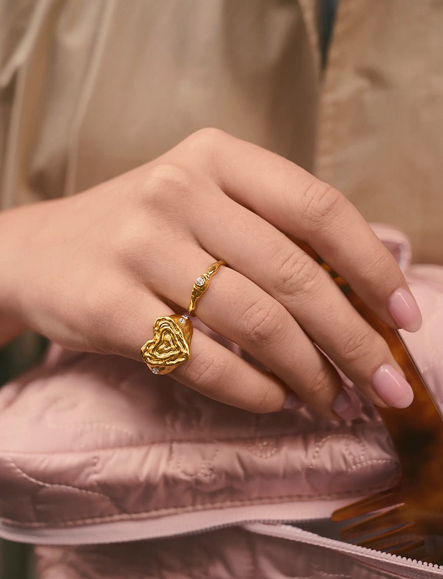 Maanesten - Sani Ring - ringar - gold - 0
