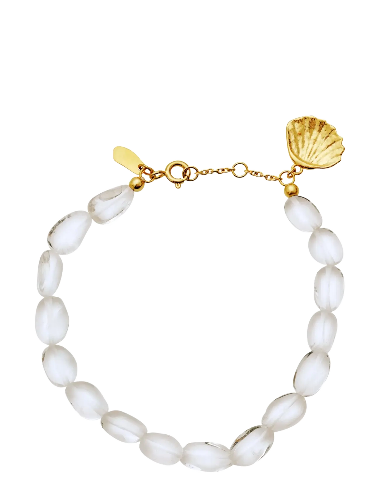 Maanesten Simou Bracelet, LENGTH 16 cm+2 cm EXT.CHAIN, Bracelets, Gold - Pearl Frauen